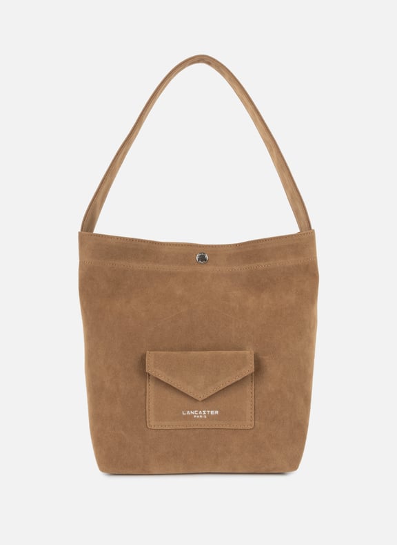 Mini bucket bag - Suédine KBA Brown by LANCASTER LANCASTER Mini bucket bag - Suédine KBA Brown