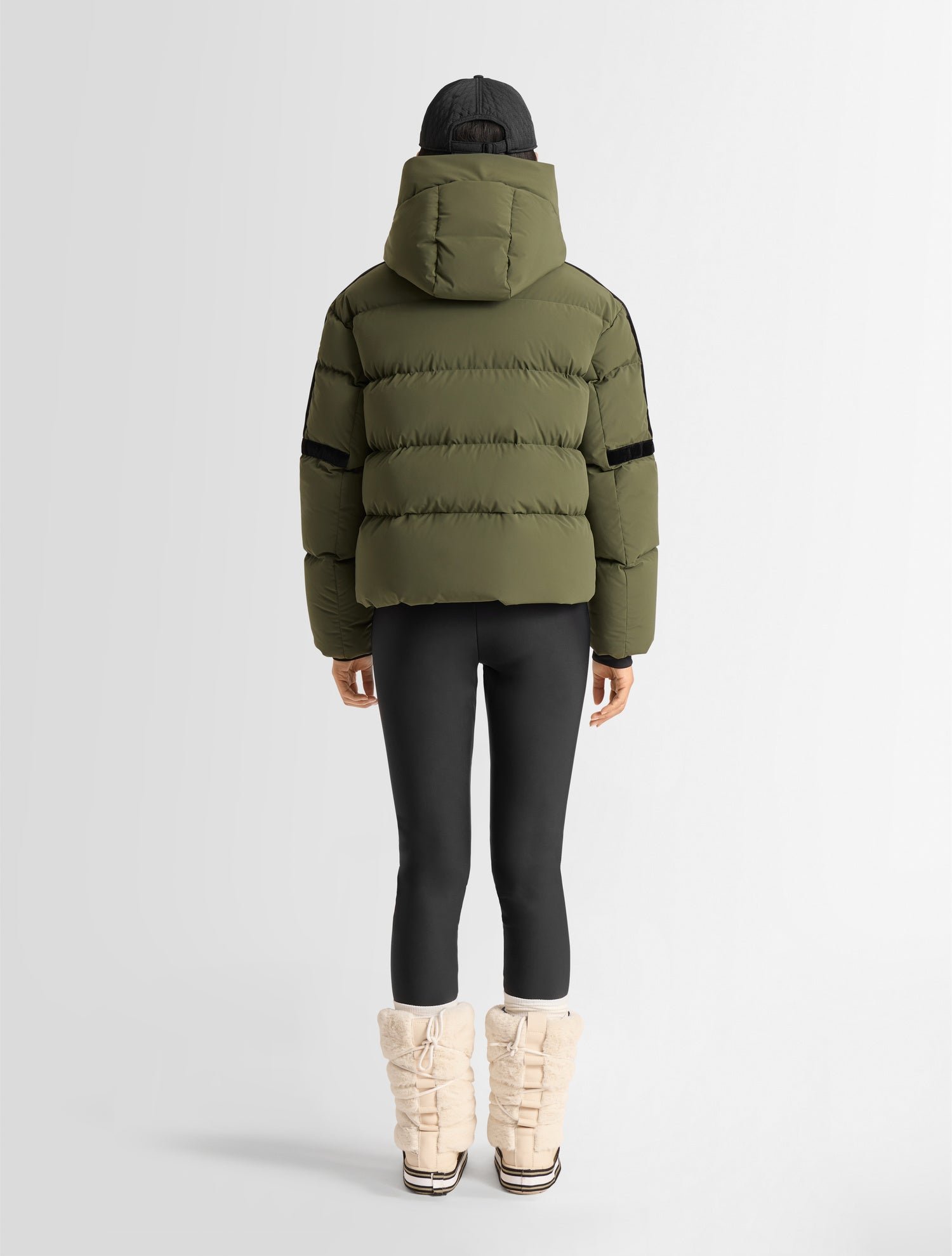 Doudoune barsy col montant coupe regular FUSALP Kaki