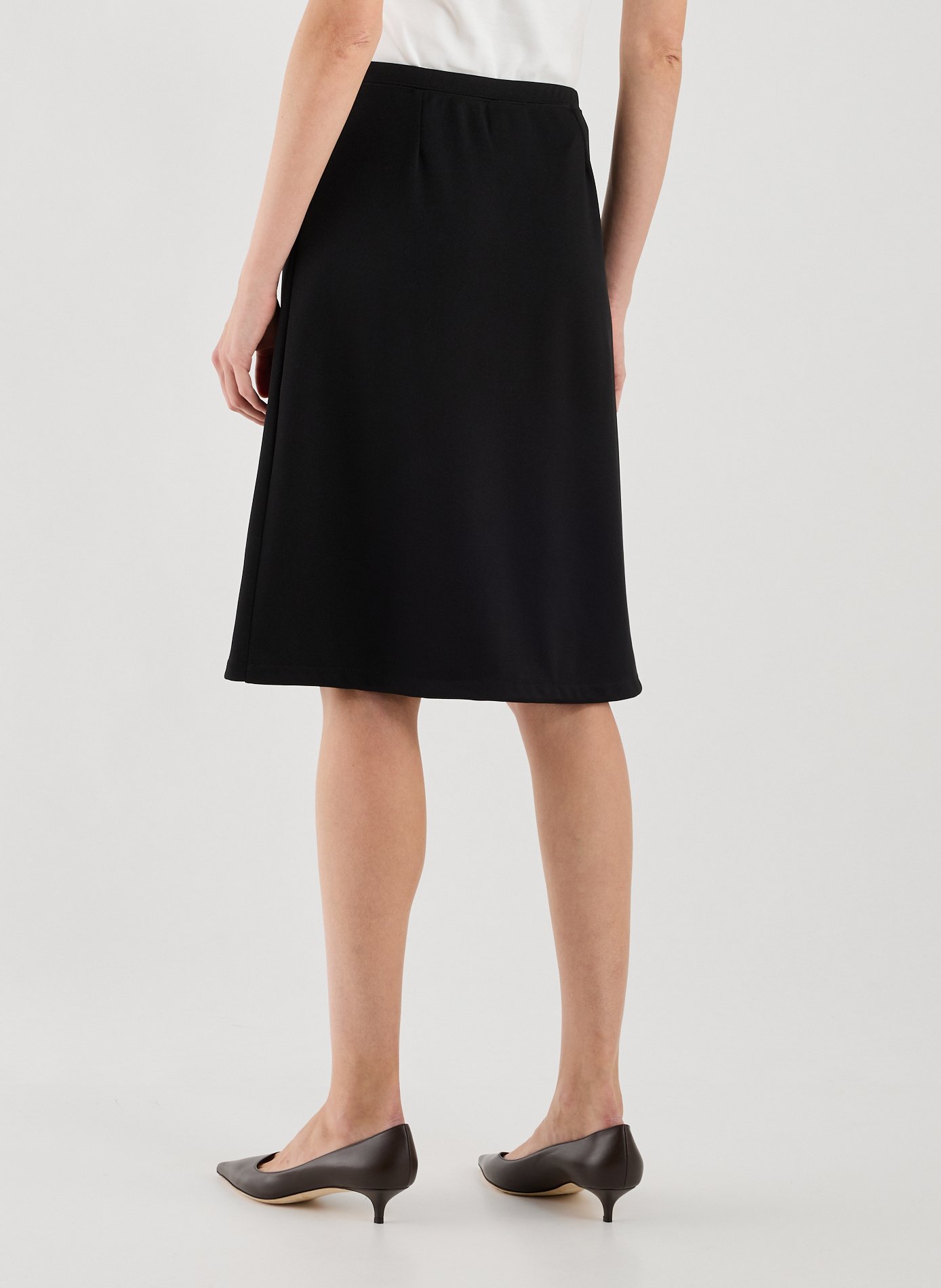 Short straight denim skirt COURRÈGES Black