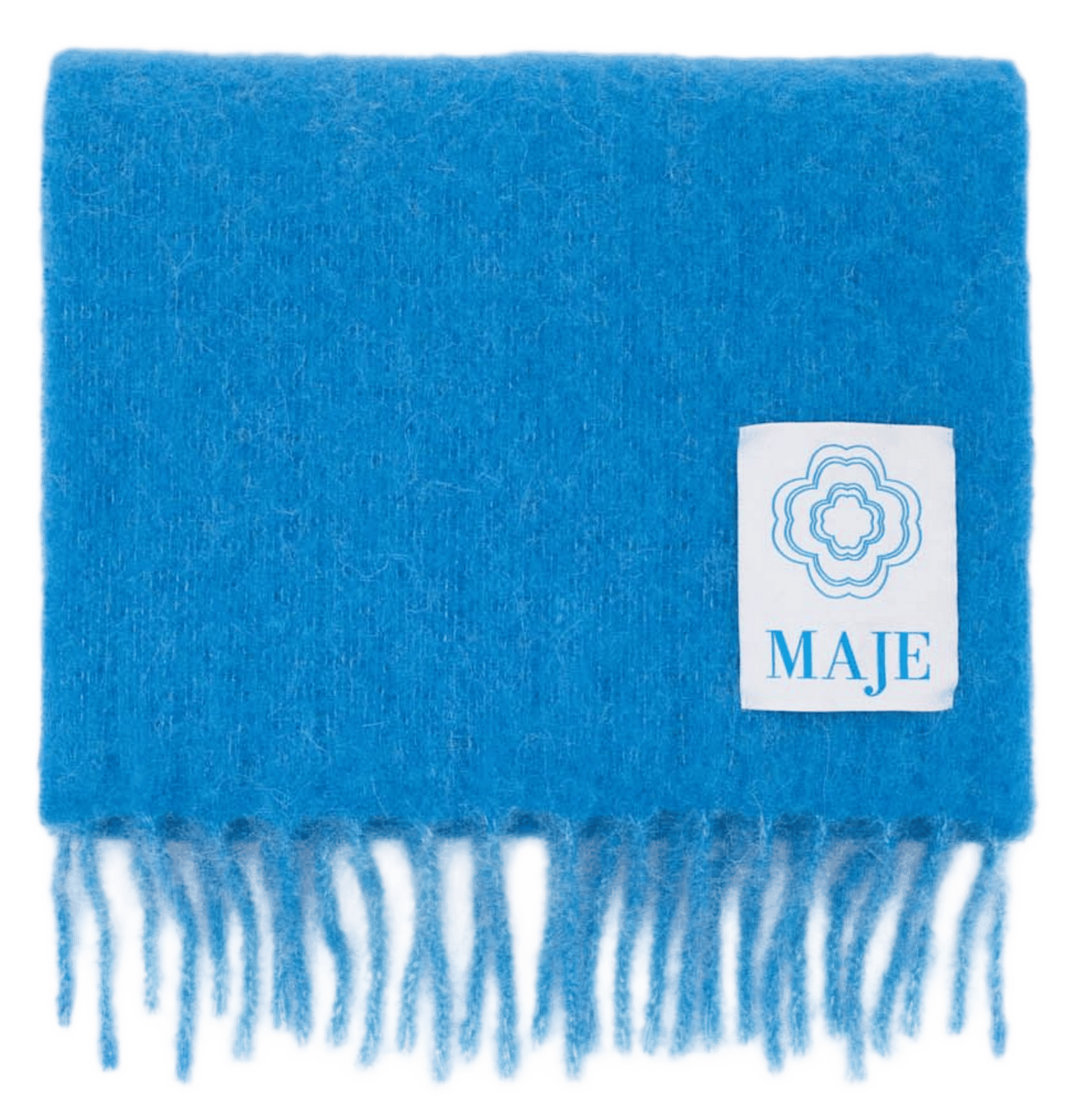 Echarpe en laine mélangée MAJE Bleu