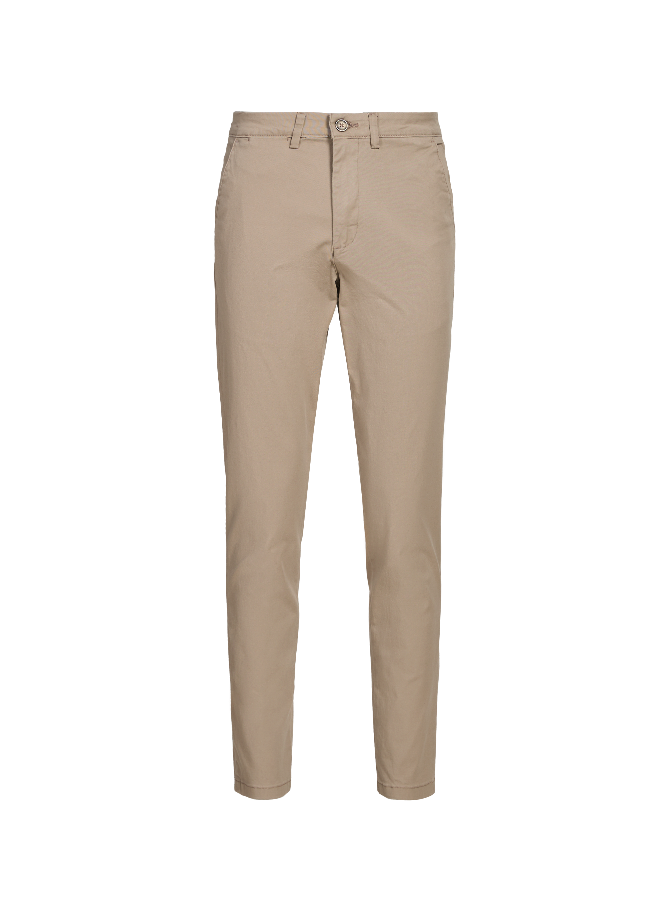 Pantalon en coton SELECTED Beige