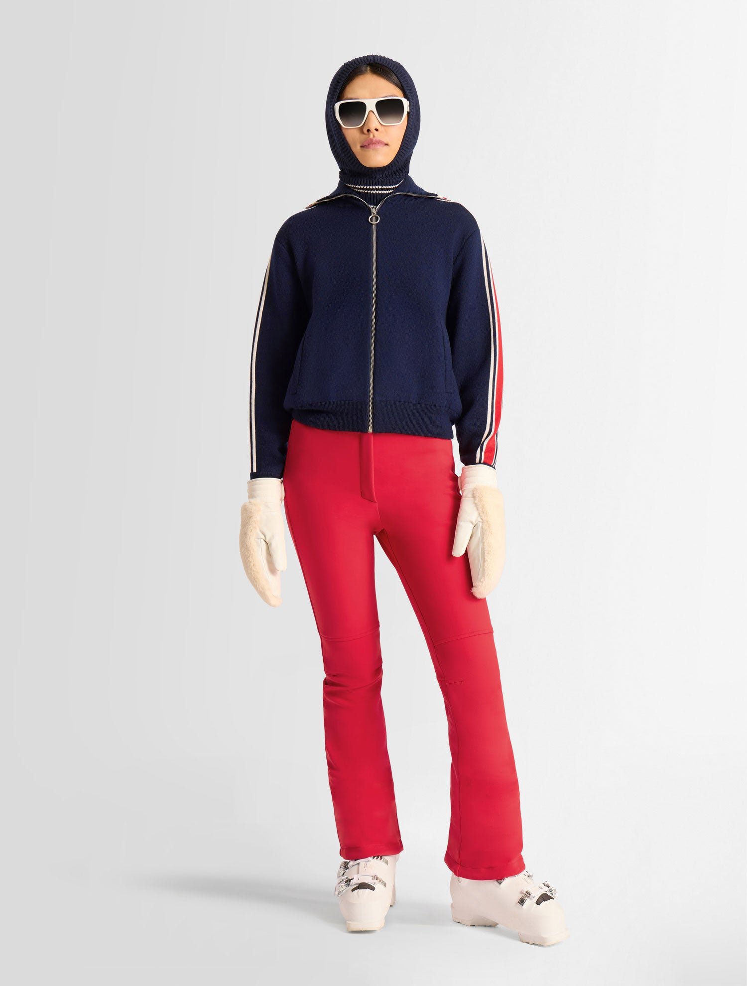 Gilet benada col tailleur coupe ample FUSALP Bleu