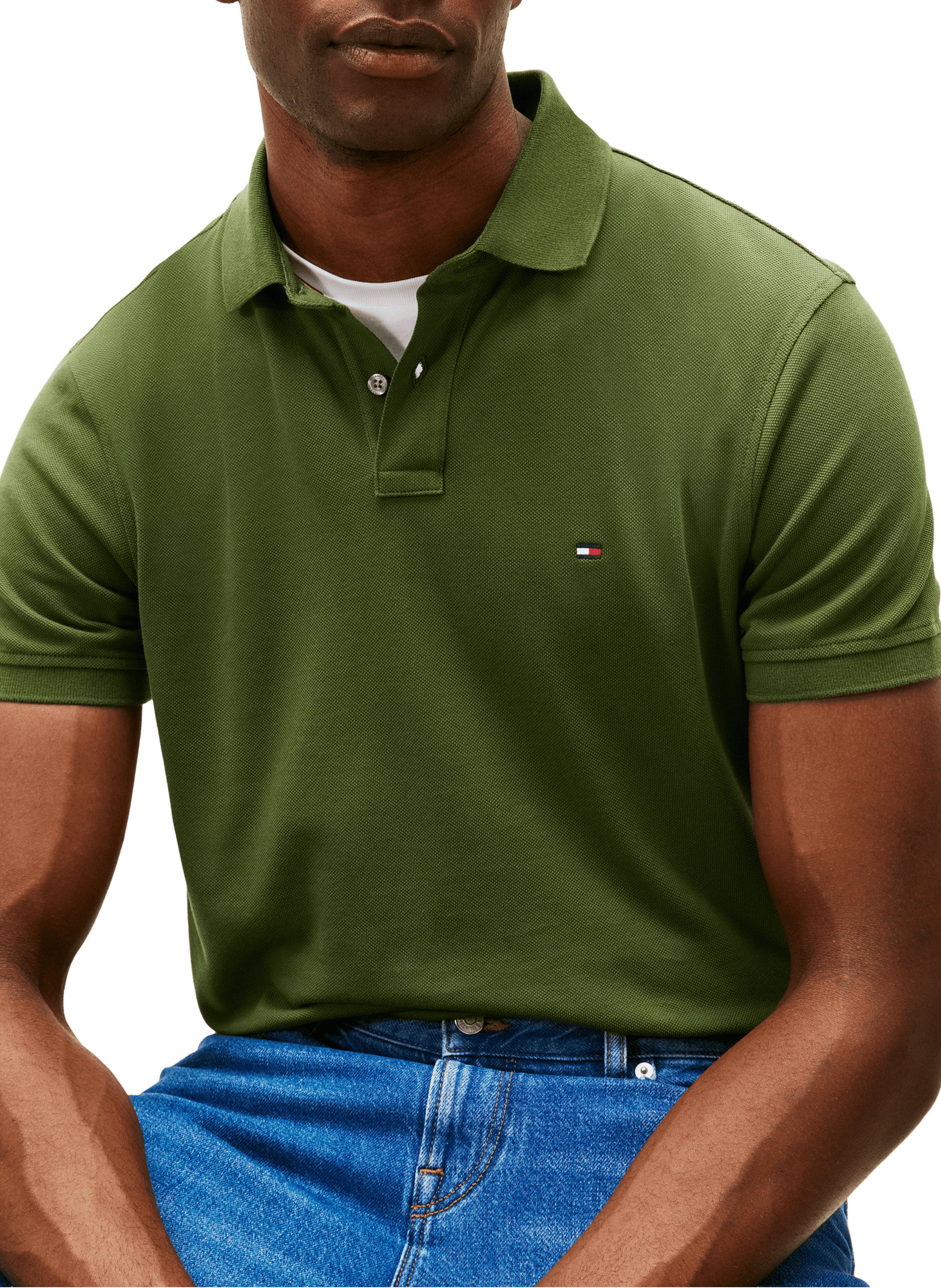 Iconic 1985 organic cotton polo shirt TOMMY HILFIGER Green