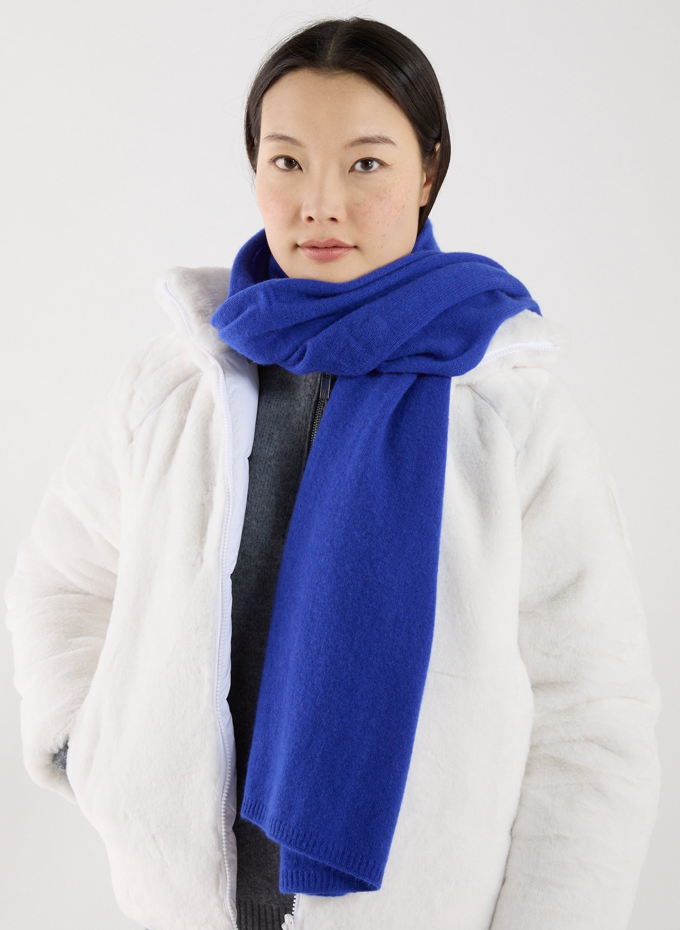 Cashmere Scarf AU PRINTEMPS PARIS Blue