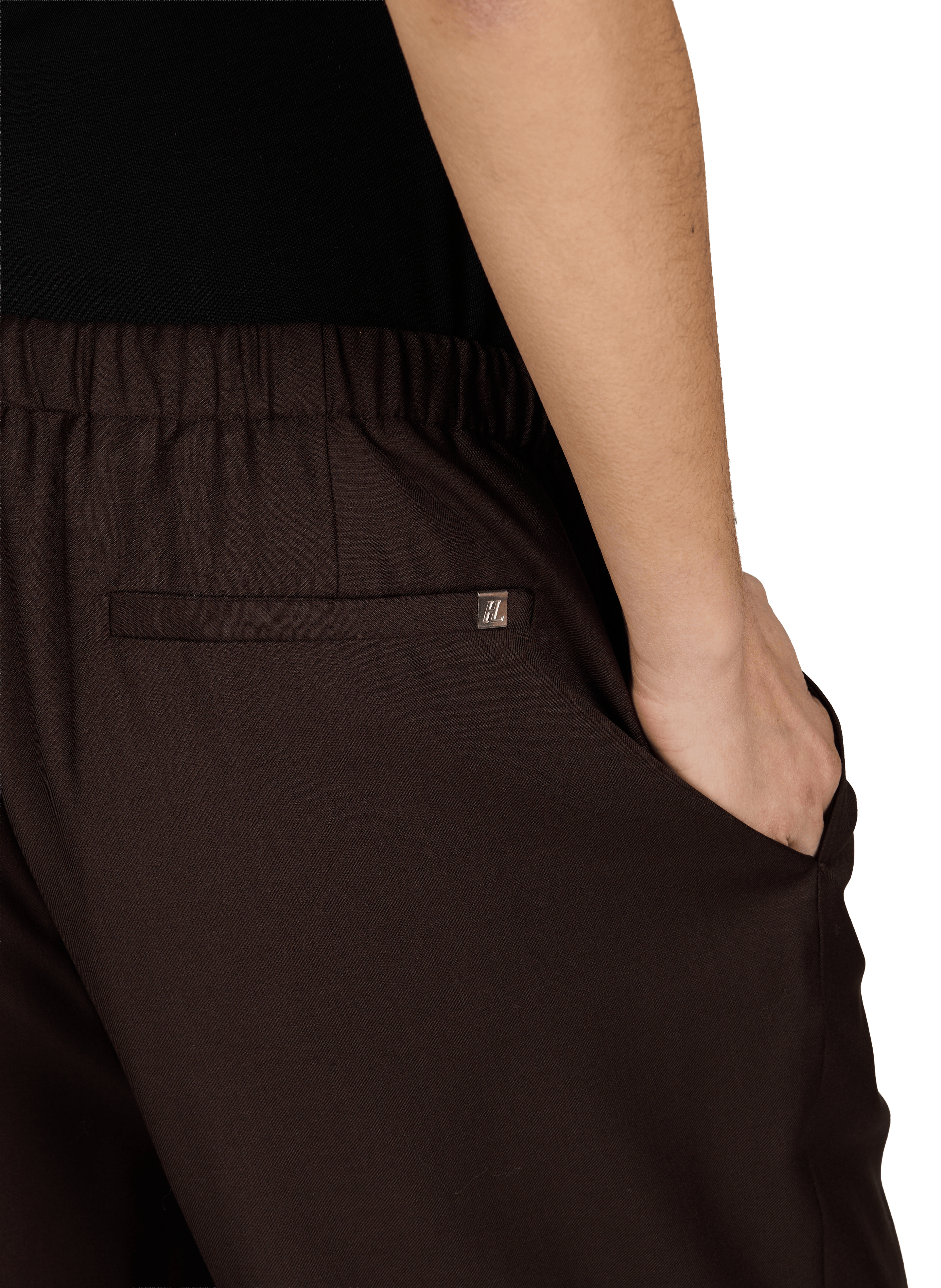 Casual wool cargo pants HELMUT LANG Brown