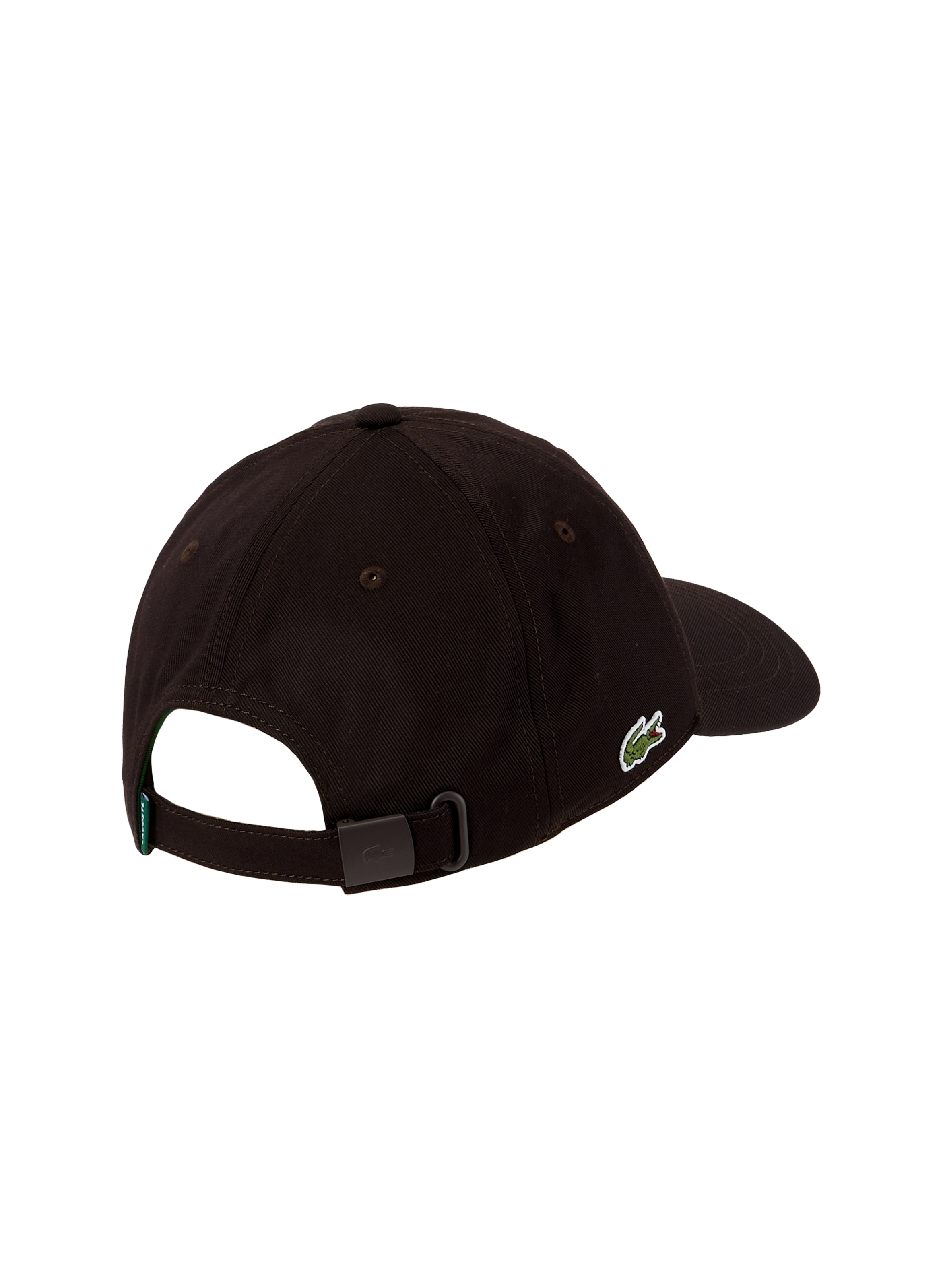 Cotton cap LACOSTE Brown