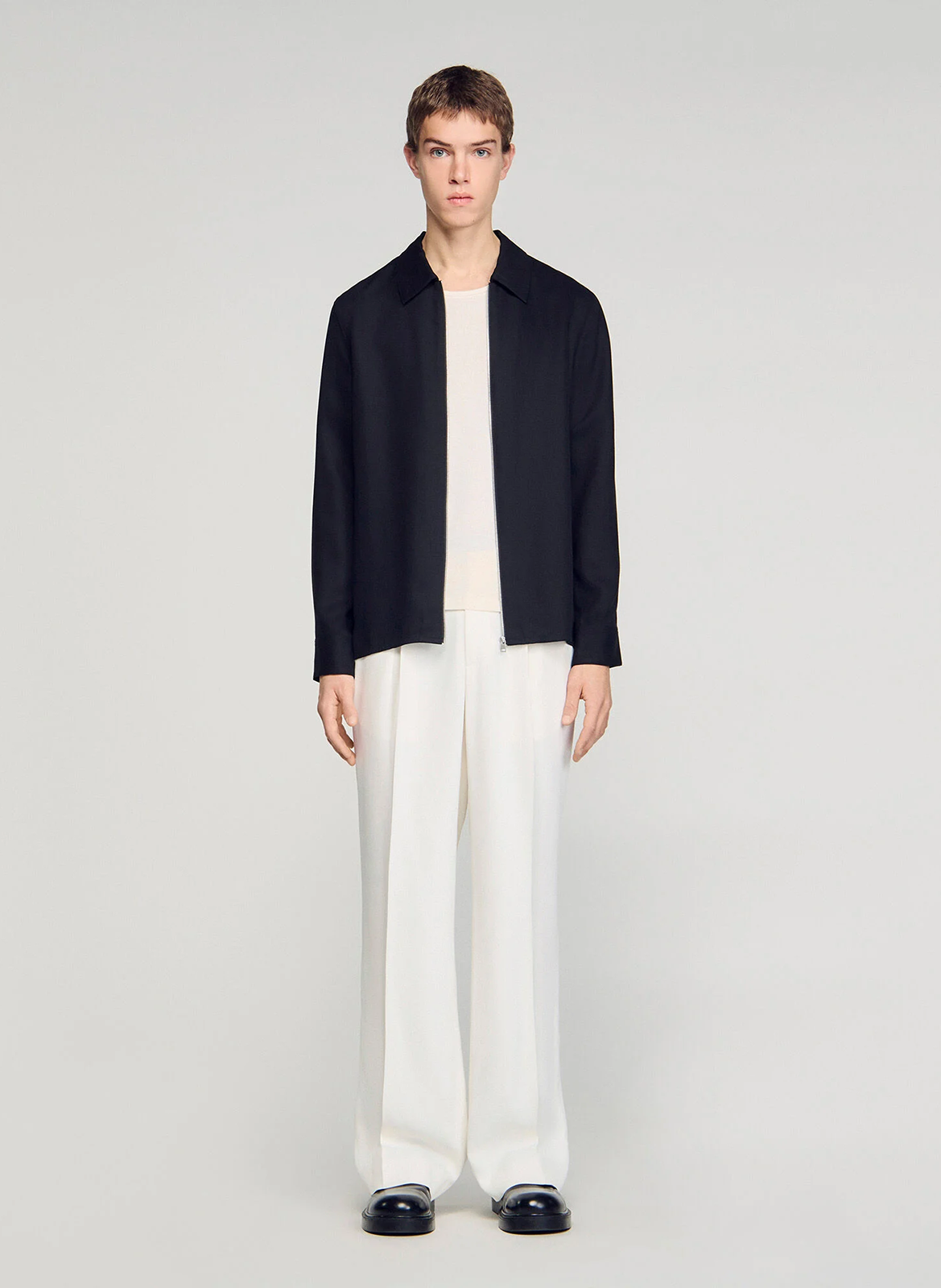 Veste col classique SANDRO Noir