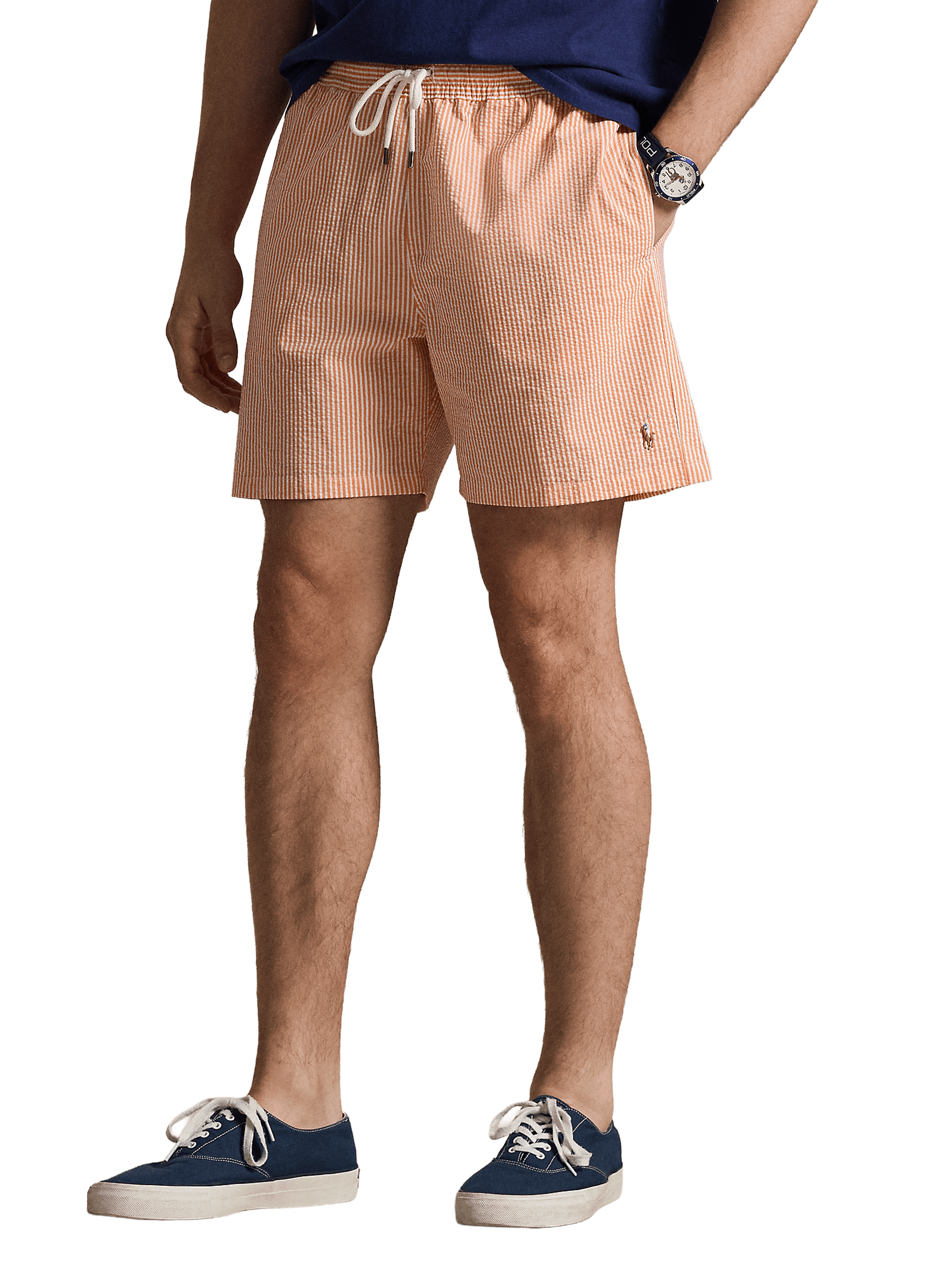 Short de bain rayé POLO RALPH LAUREN Orange