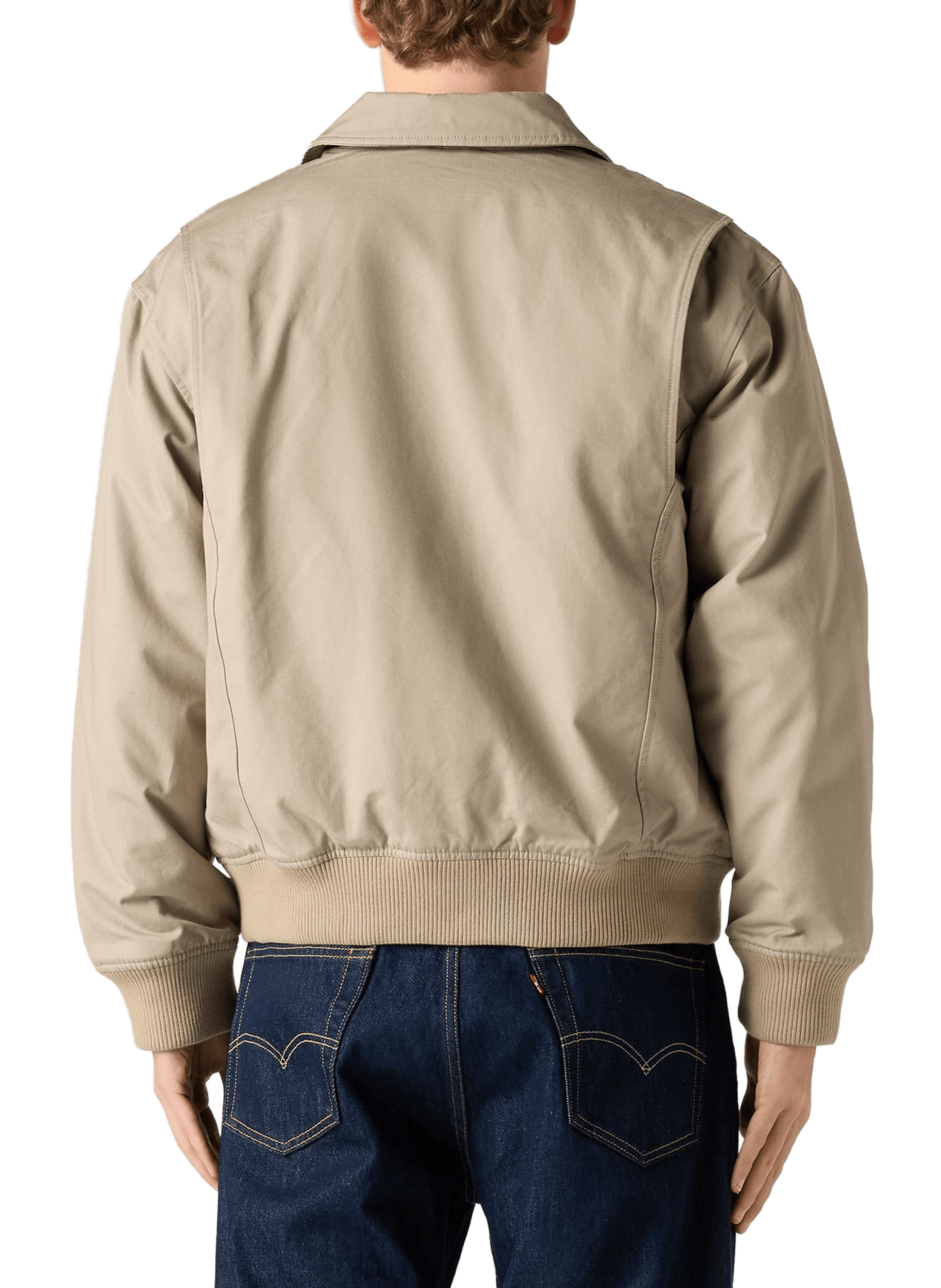 Veste droite en coton LEVI'S Kaki