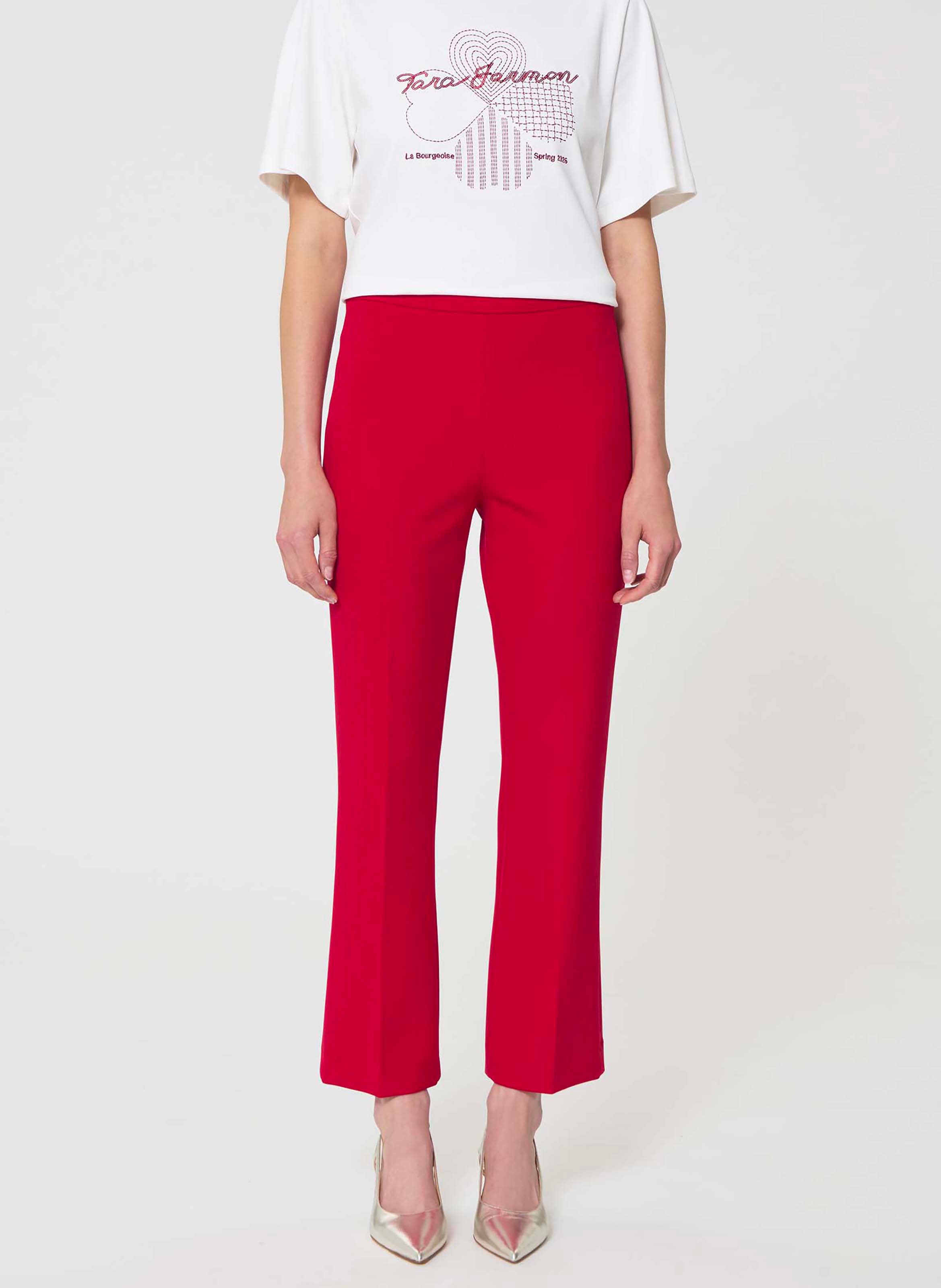 Pantalon paulin TARA JARMON Rouge