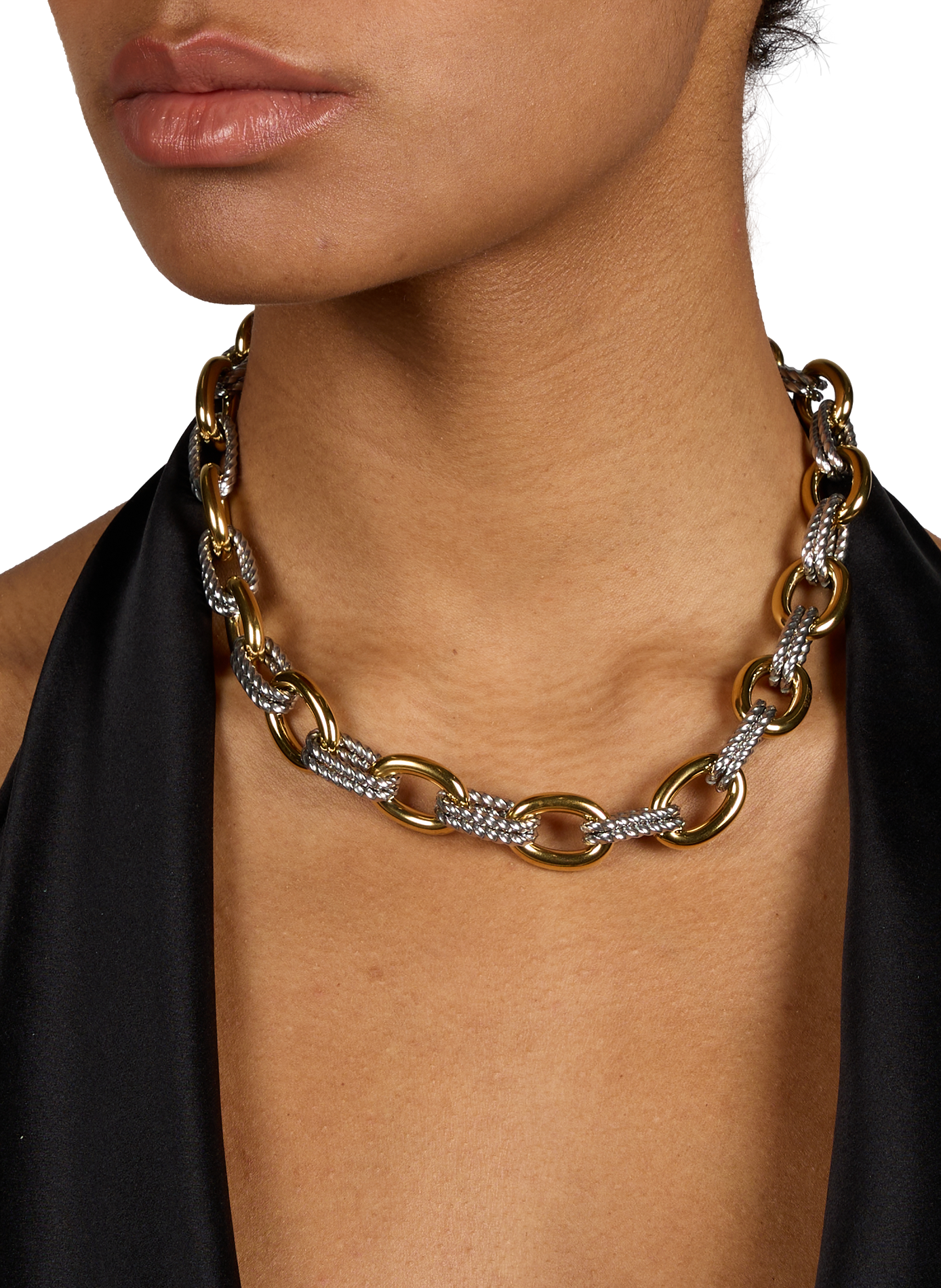 Collier en maille ronde AU PRINTEMPS PARIS Argent