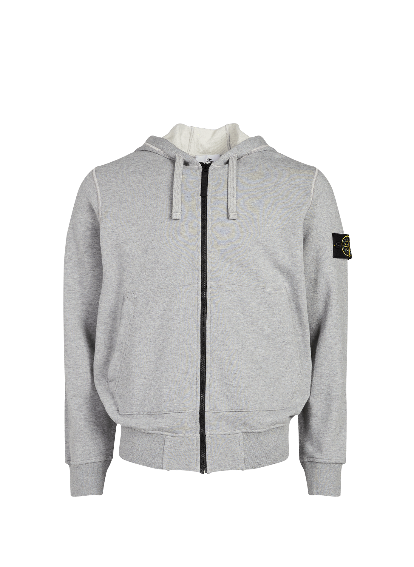 Cotton zip hoodie sweatshirt STONE ISLAND Grey