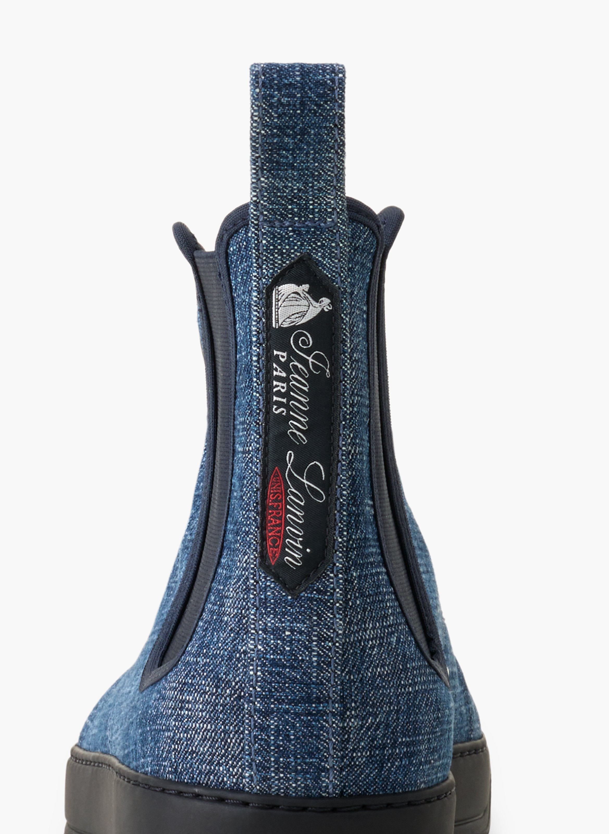 High top sneakers dbb1 en denim LANVIN Bleu