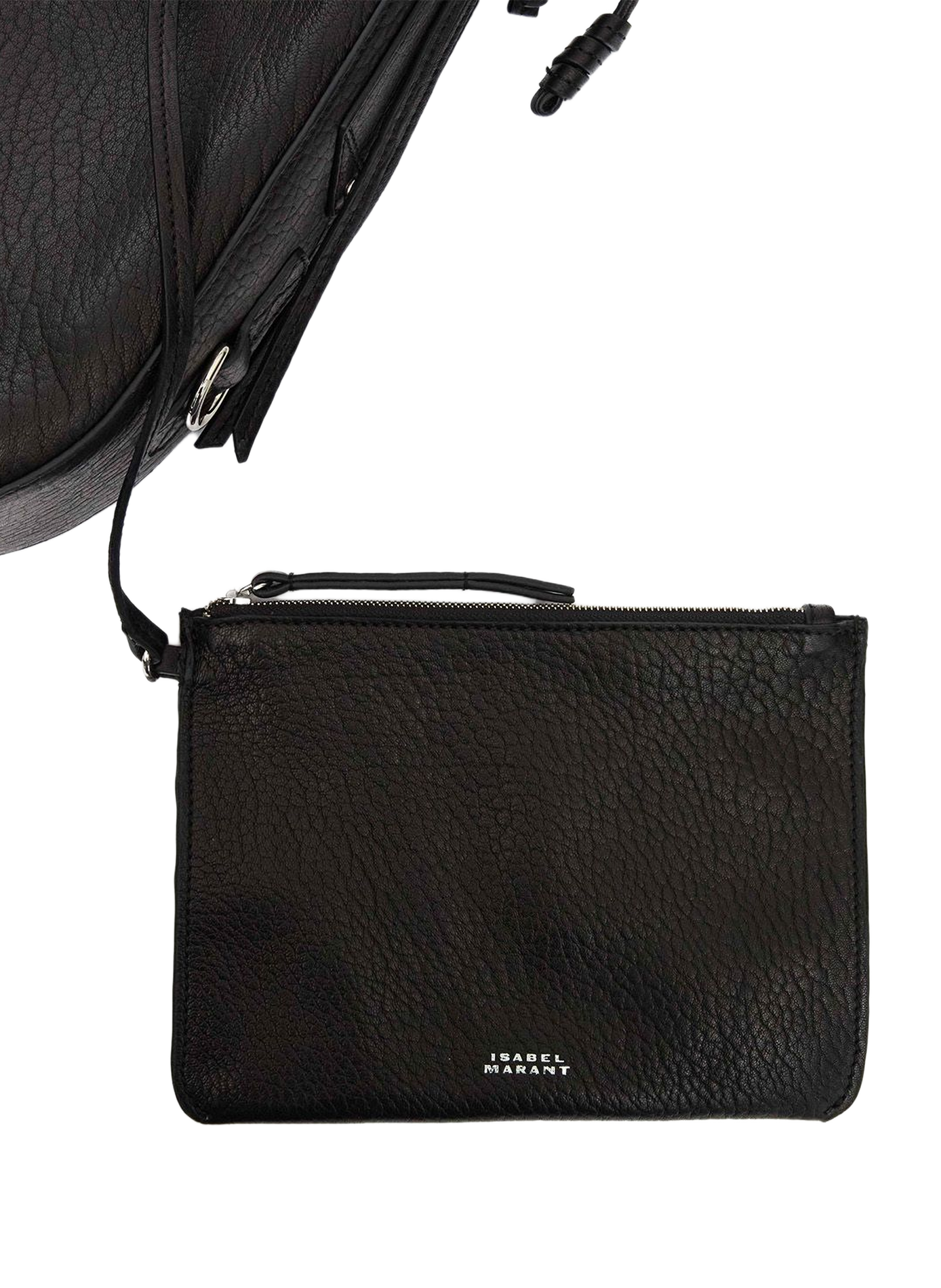 Bolton Hobo bag in lambskin leather ISABEL MARANT Black