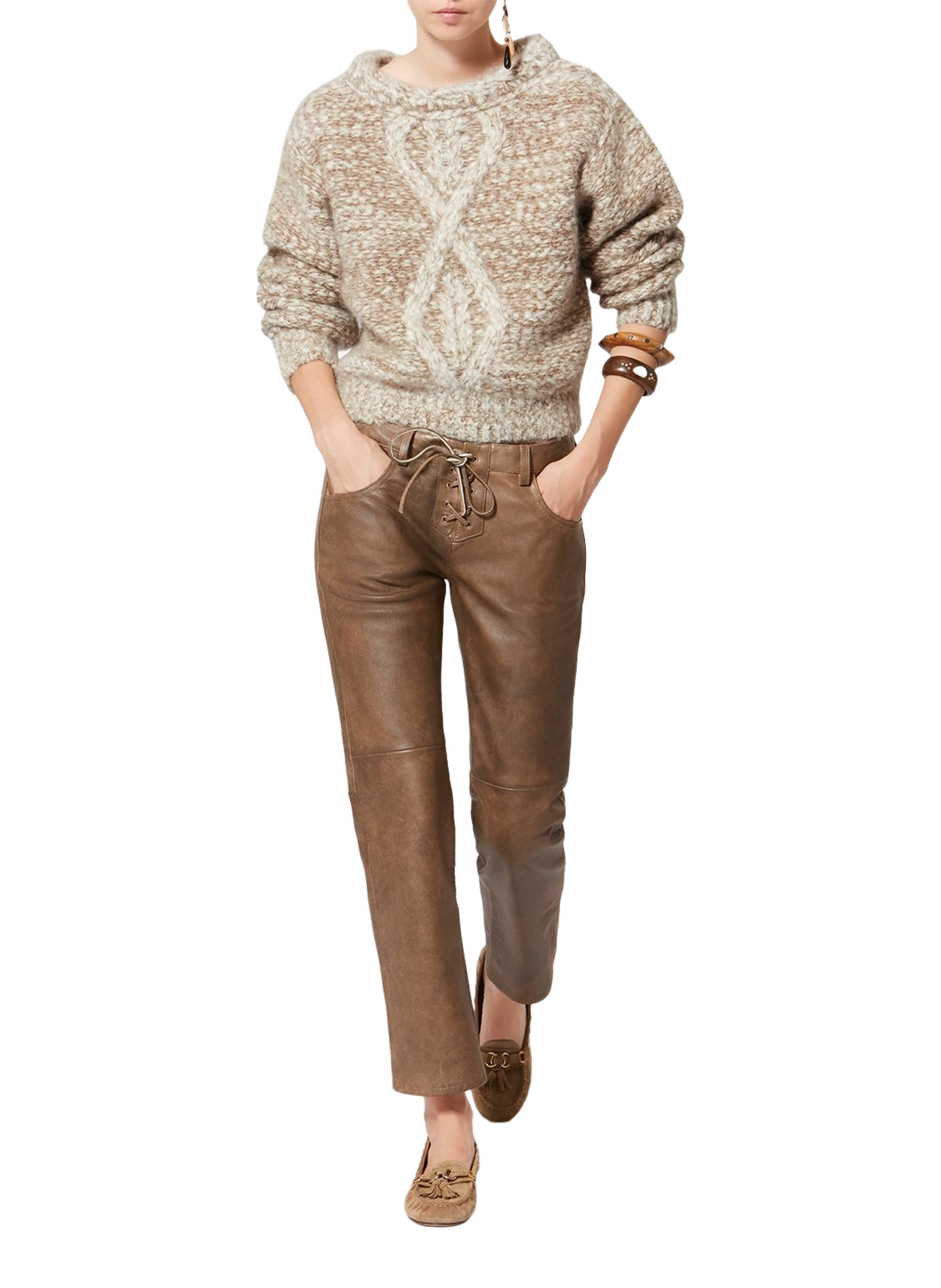 Dorota alpaca and mohair sweater ISABEL MARANT Brown