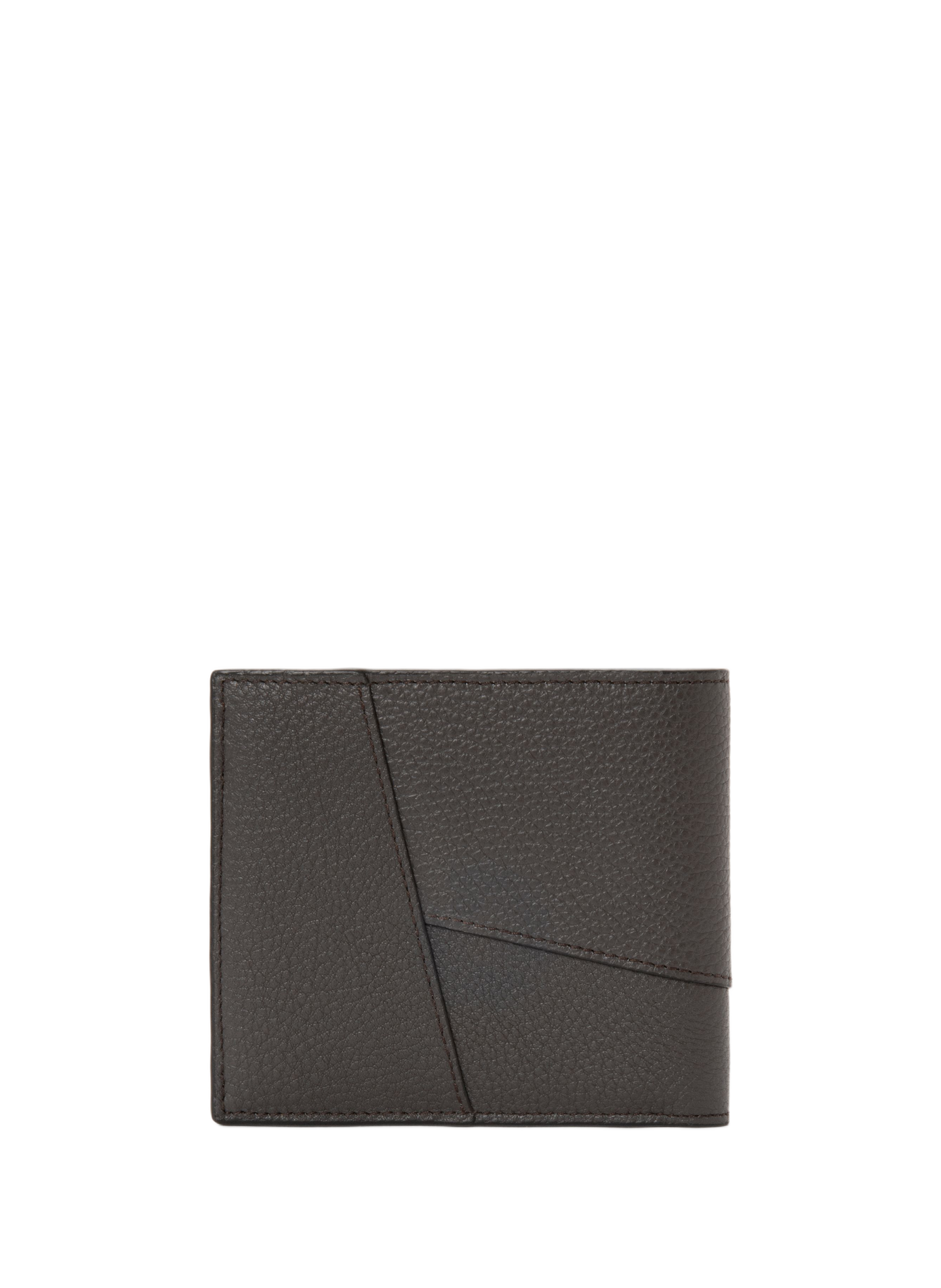 Portefeuille à deux volets Puzzle en cuir de veau souple grainé LOEWE Gris