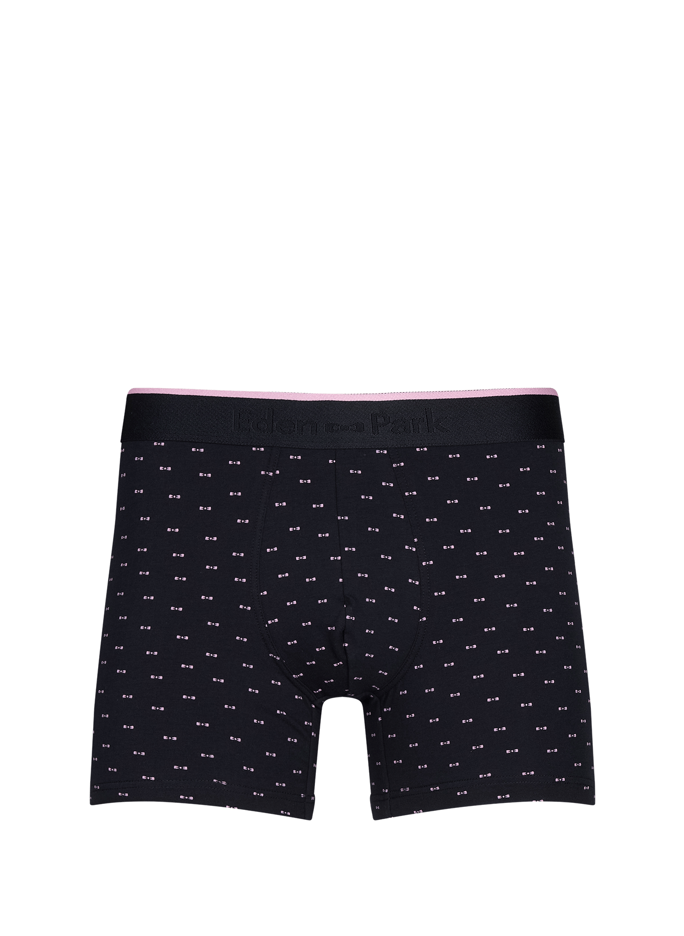 Boxer en coton stretch à micromotifs nœuds papillon EDEN PARK Bleu