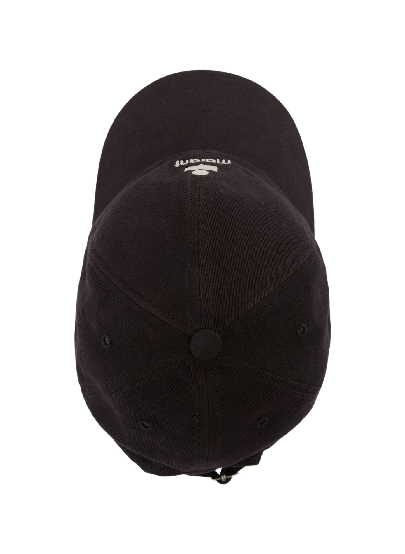 Baseballkappe aus bestickter Baumwollcanvas ISABEL MARANT Schwarz