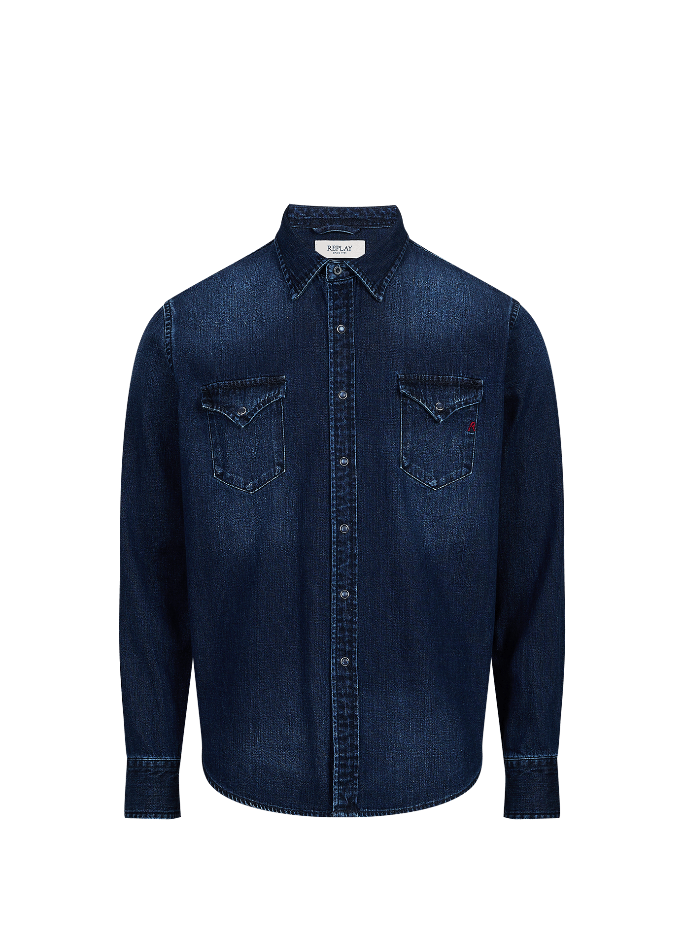 Denim shirt REPLAY Blue