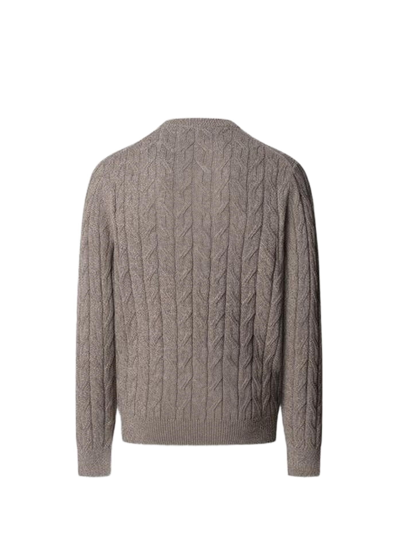 Pull en mailles torsadées en coton mélangé HACKETT Beige