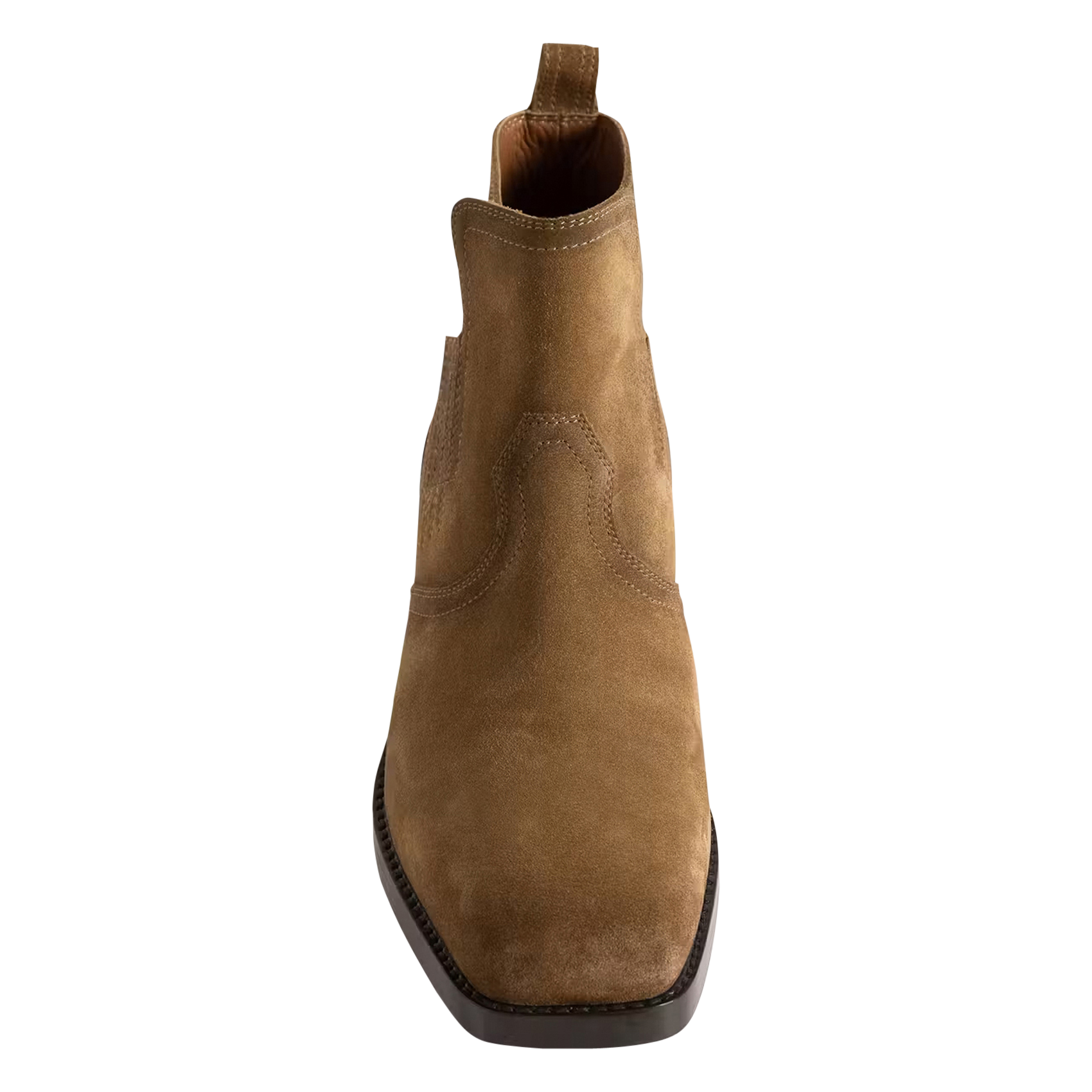 Vierkante nepleren enkellaarsjes Igata ZADIG&VOLTAIRE Bruin