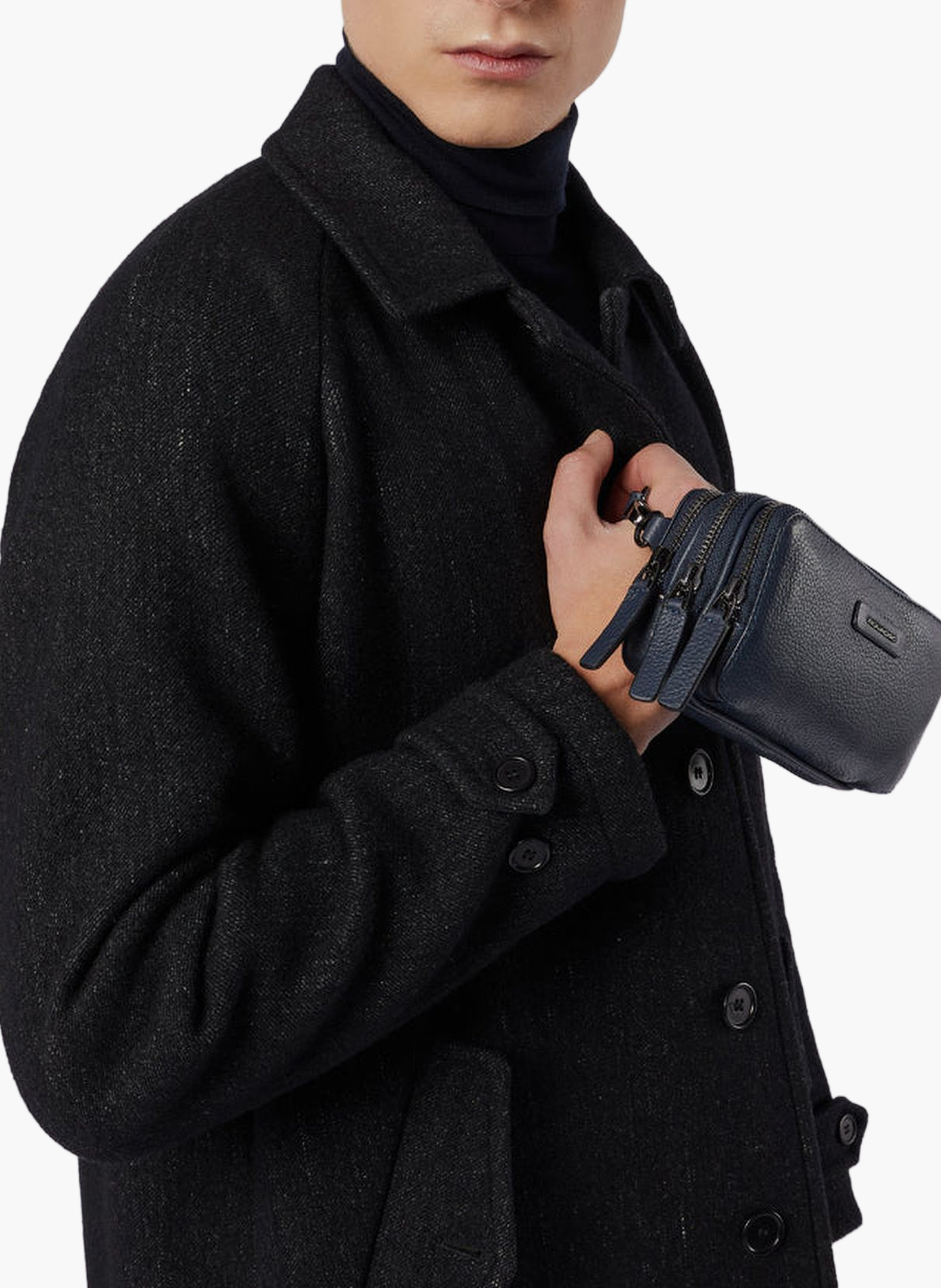 Sac à main avec trois compartiments PIQUADRO Noir