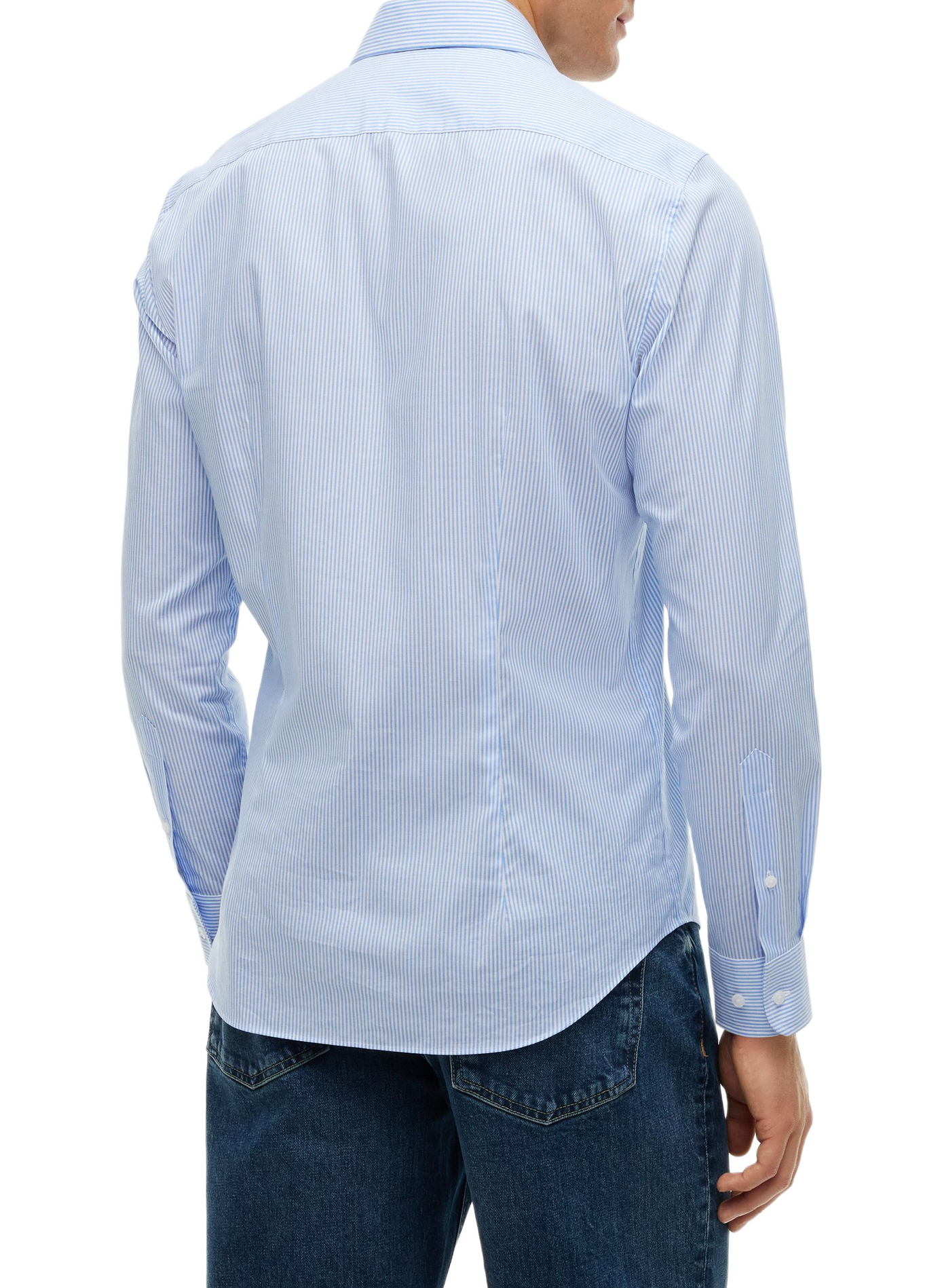 Gestreiftes Hemd aus Baumwolle TOMMY HILFIGER Blau