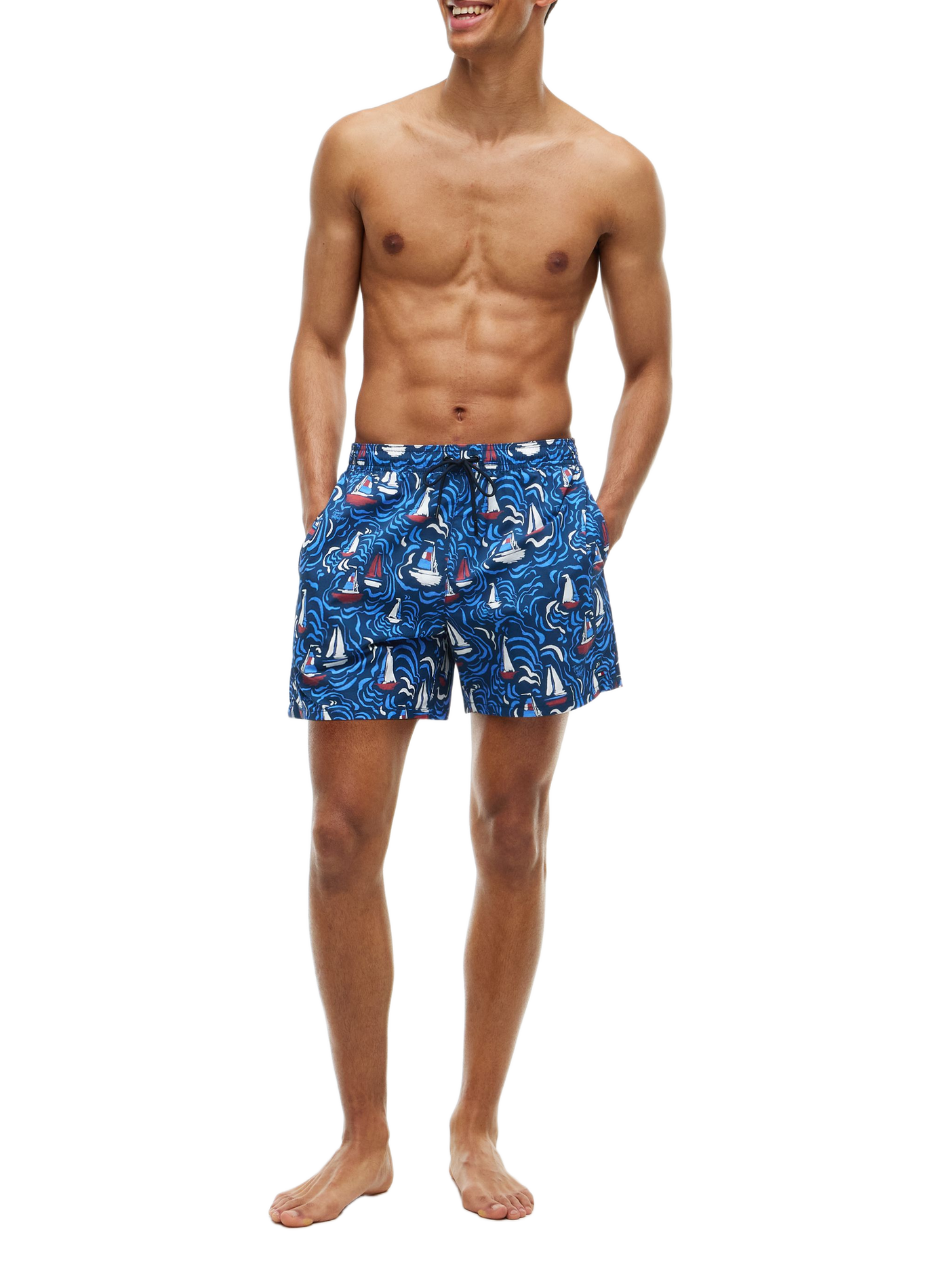 Short de bain imprimé TOMMY HILFIGER Bleu
