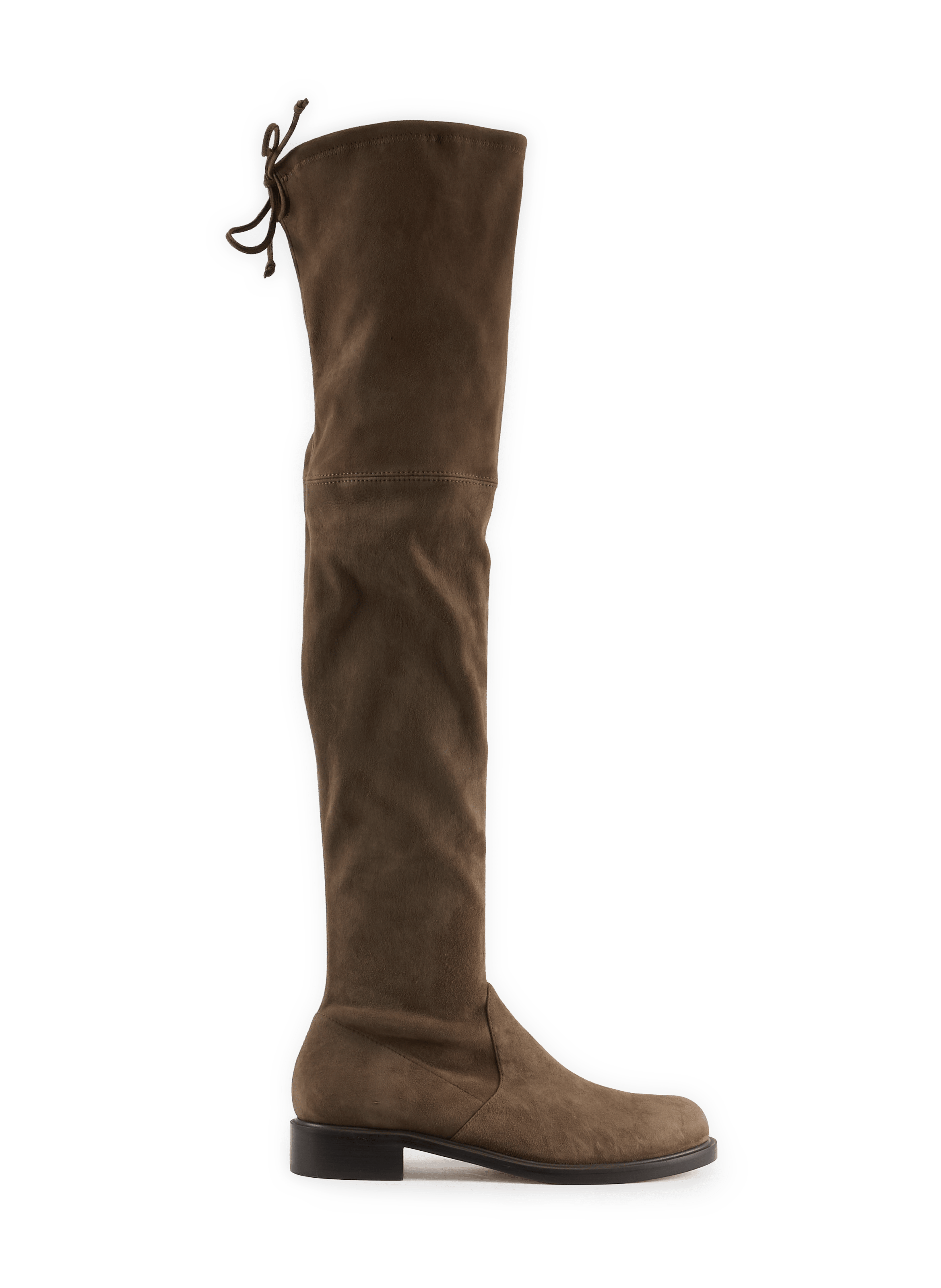 GISELELA thigh-high boots in suede leather STUART WEITZMAN Brown