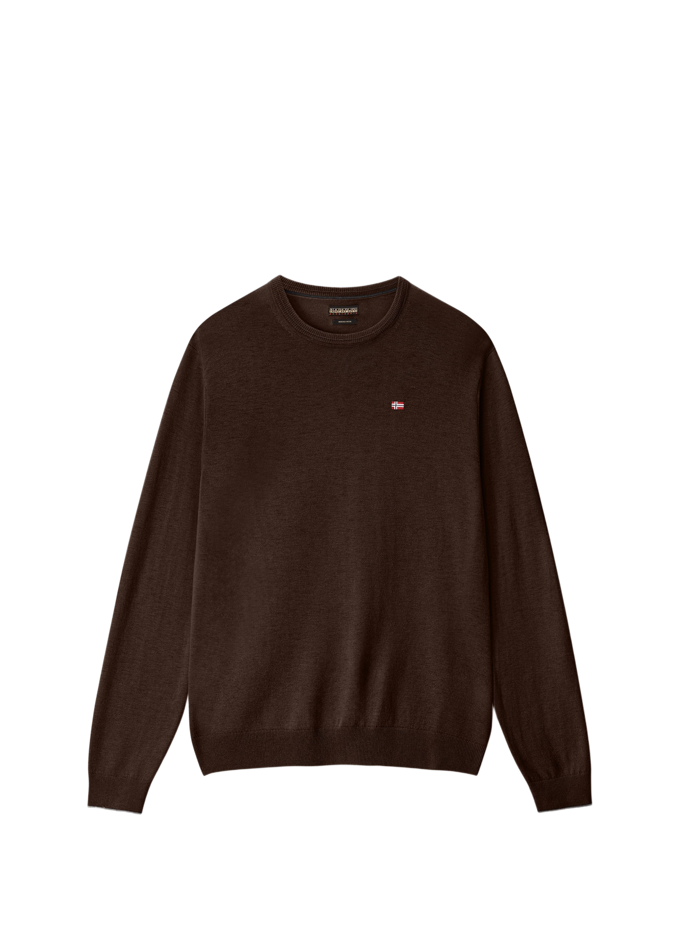 Round-neck wool jumper NAPAPIJRI Brown