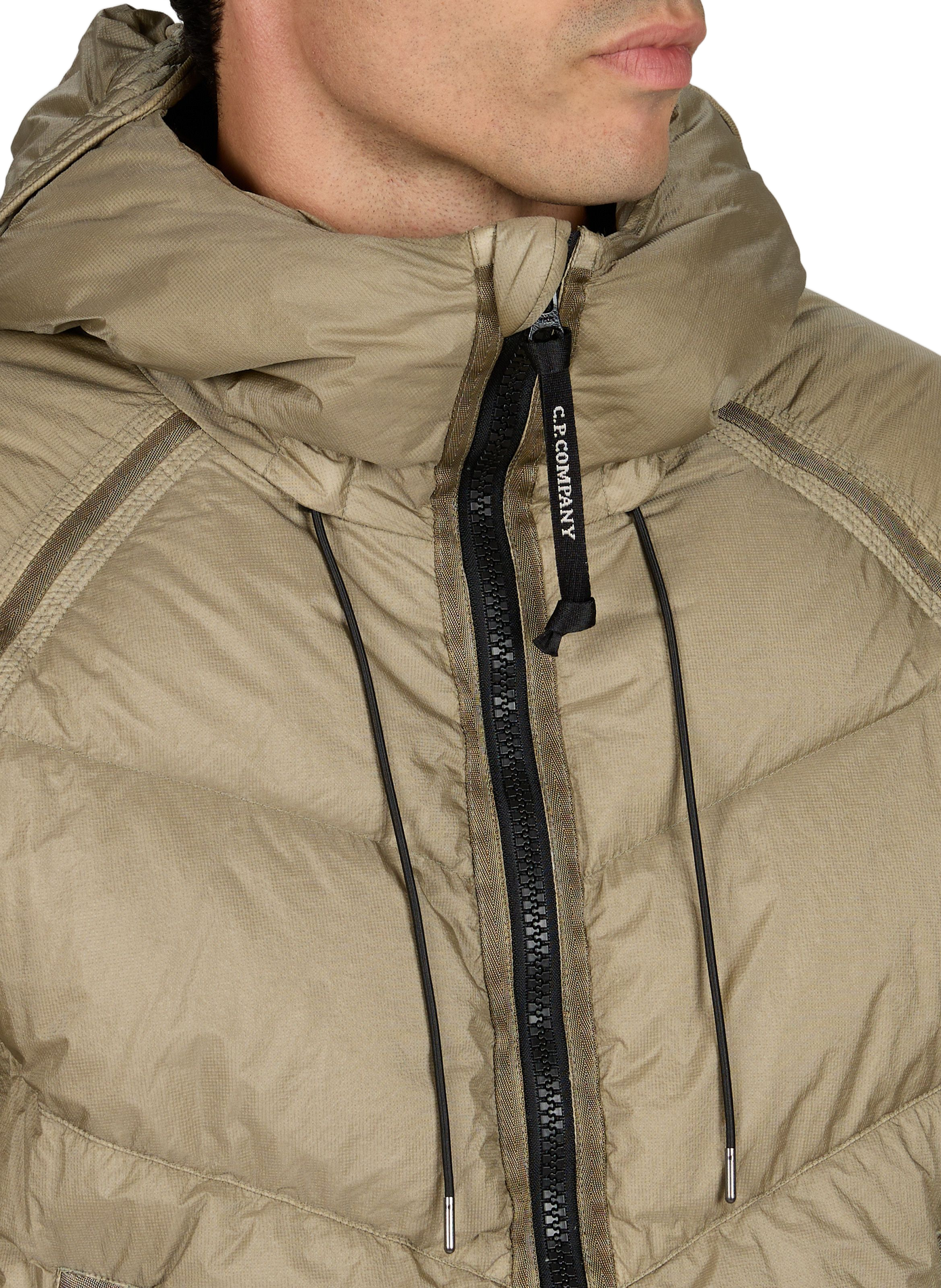 Kurze gesteppte Daunenjacke CP COMPANY Grau