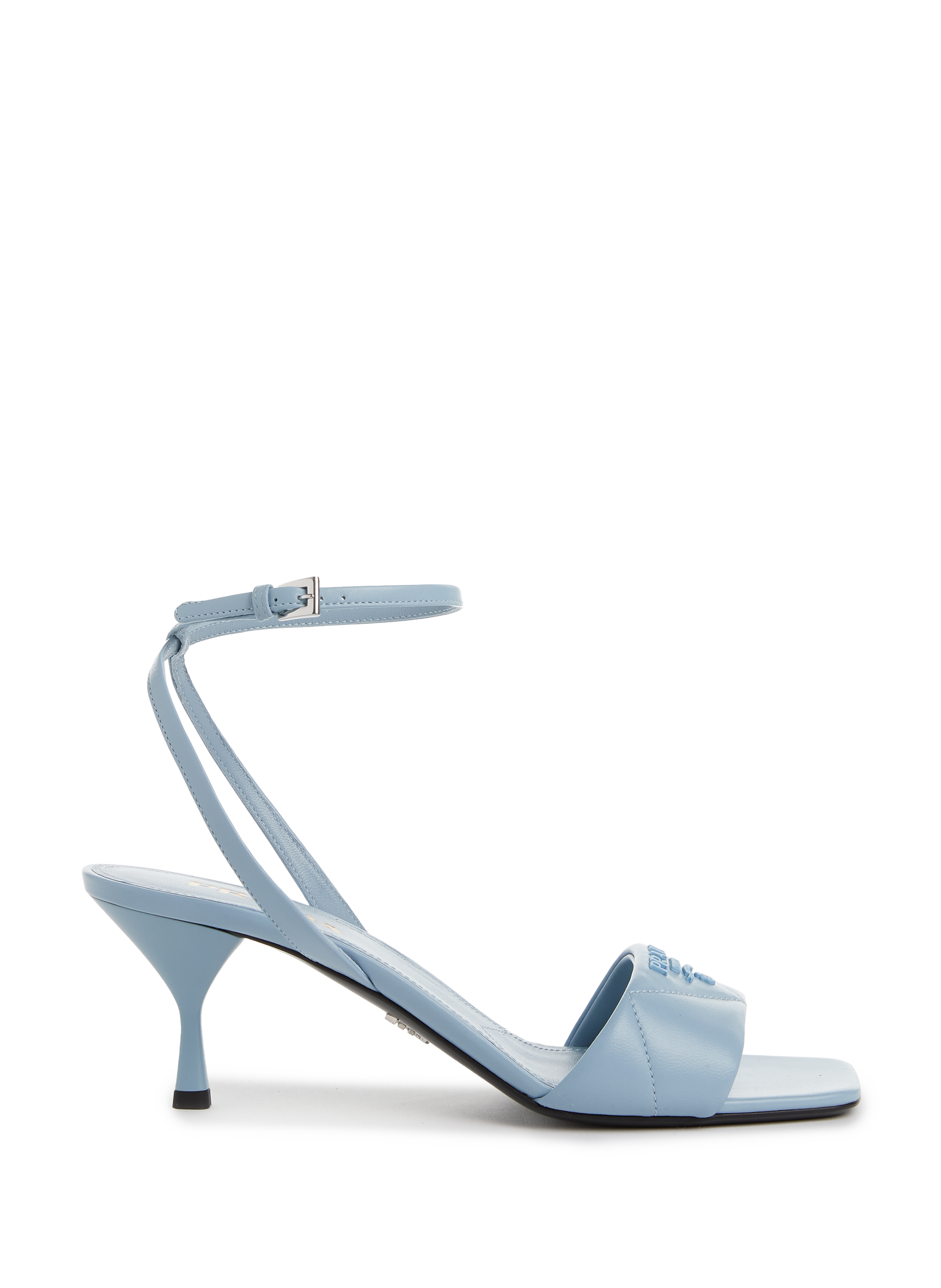 Leather high heel sandals  PRADA Blue