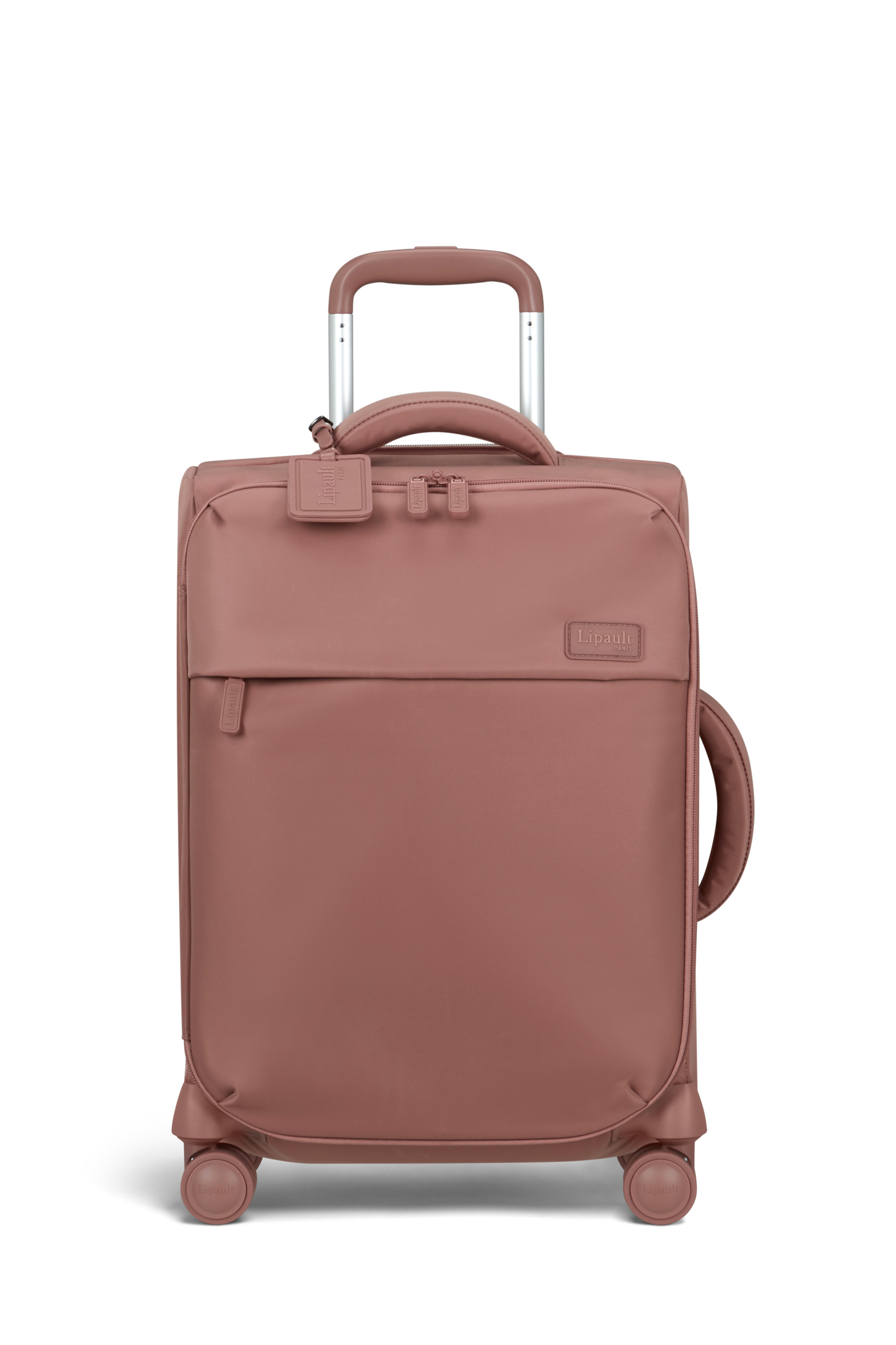 Plume valise 4 roues taille s LIPAULT PARIS Rose