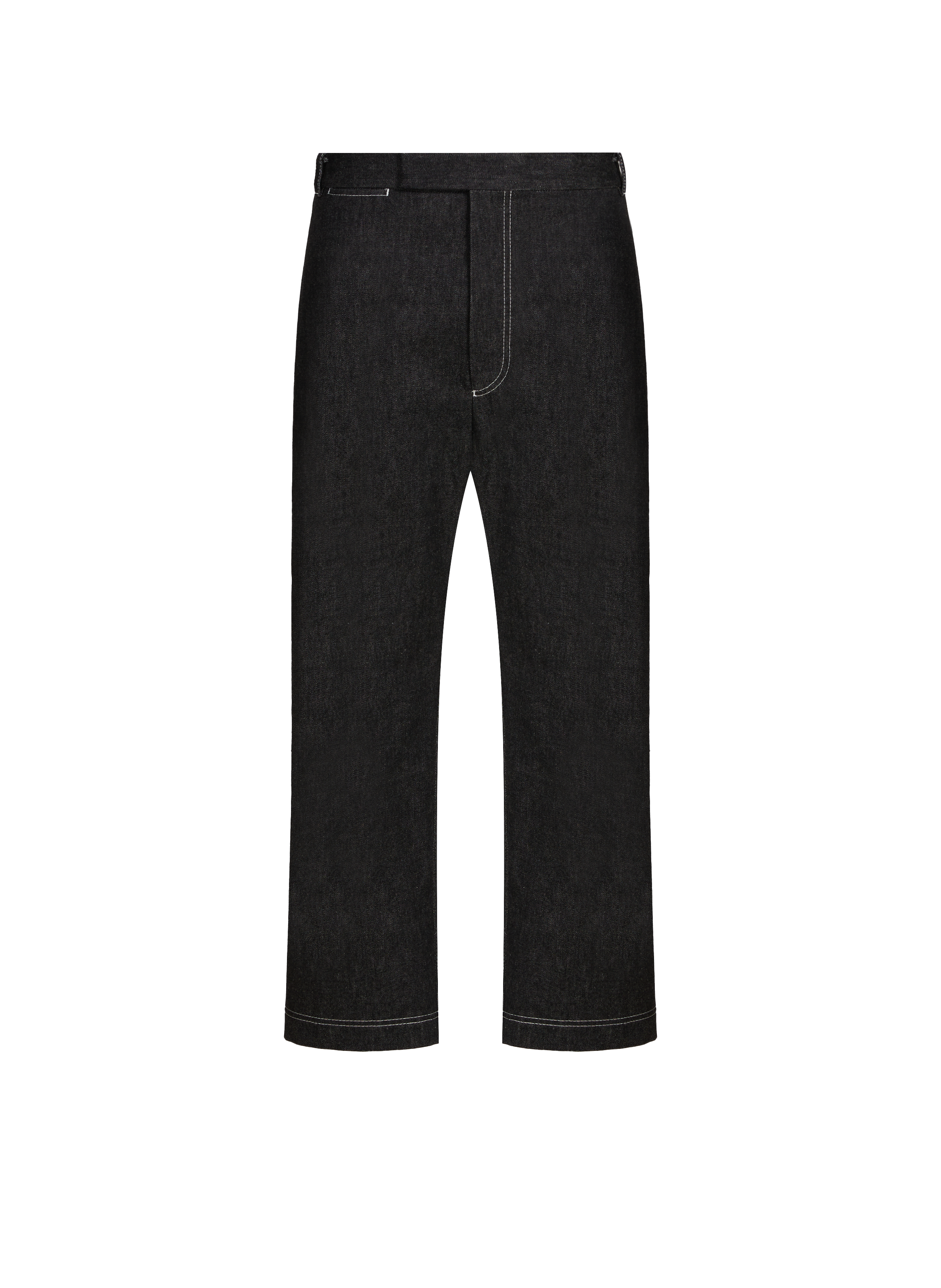 Cotton Trousers THOM BROWNE Black