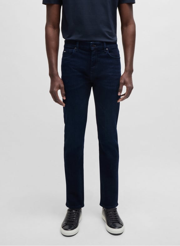 Jean slim-fit en coton mélangé Bleu by BOSS BOSS Jean slim-fit en coton mélangé Bleu