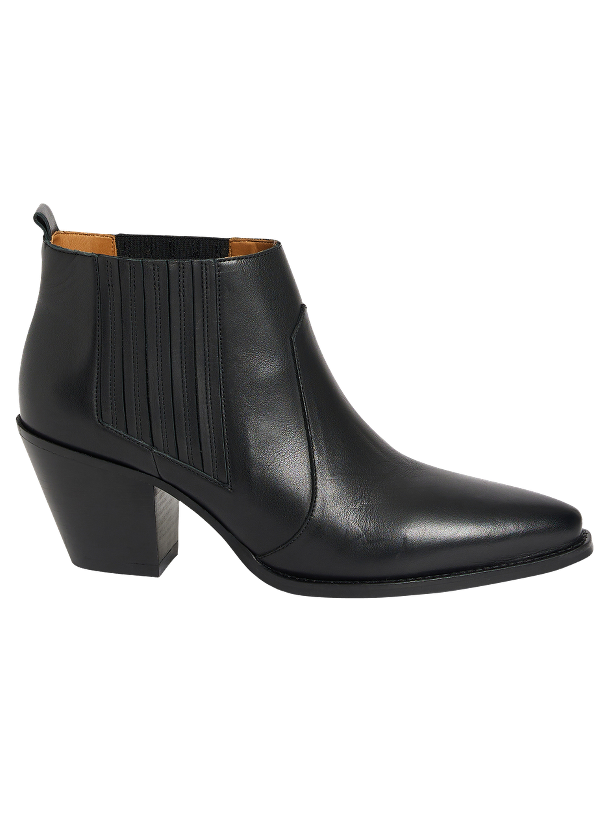 Boots à talon en cuir - jesse GERARD DAREL Noir