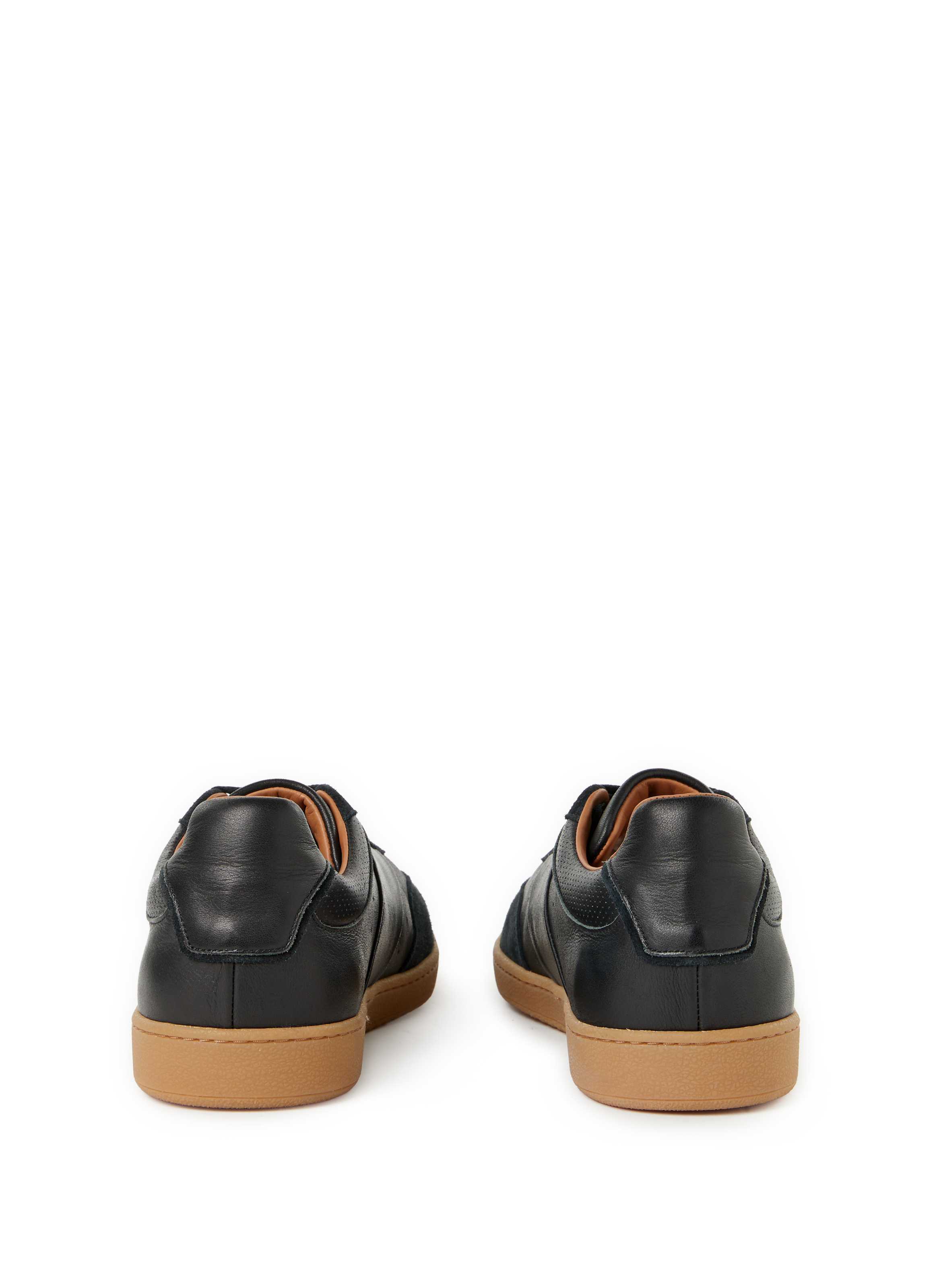 Baskets Saloon en cuir et coton mélangés SAISON 1865 Noir