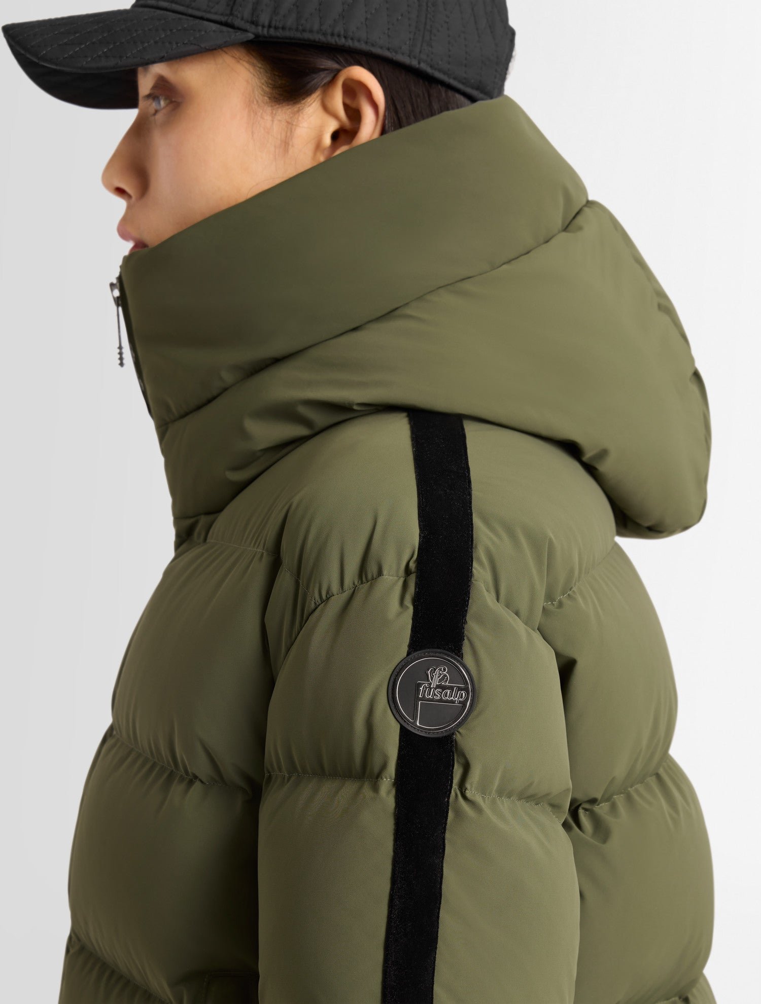 Doudoune barsy col montant coupe regular FUSALP Kaki