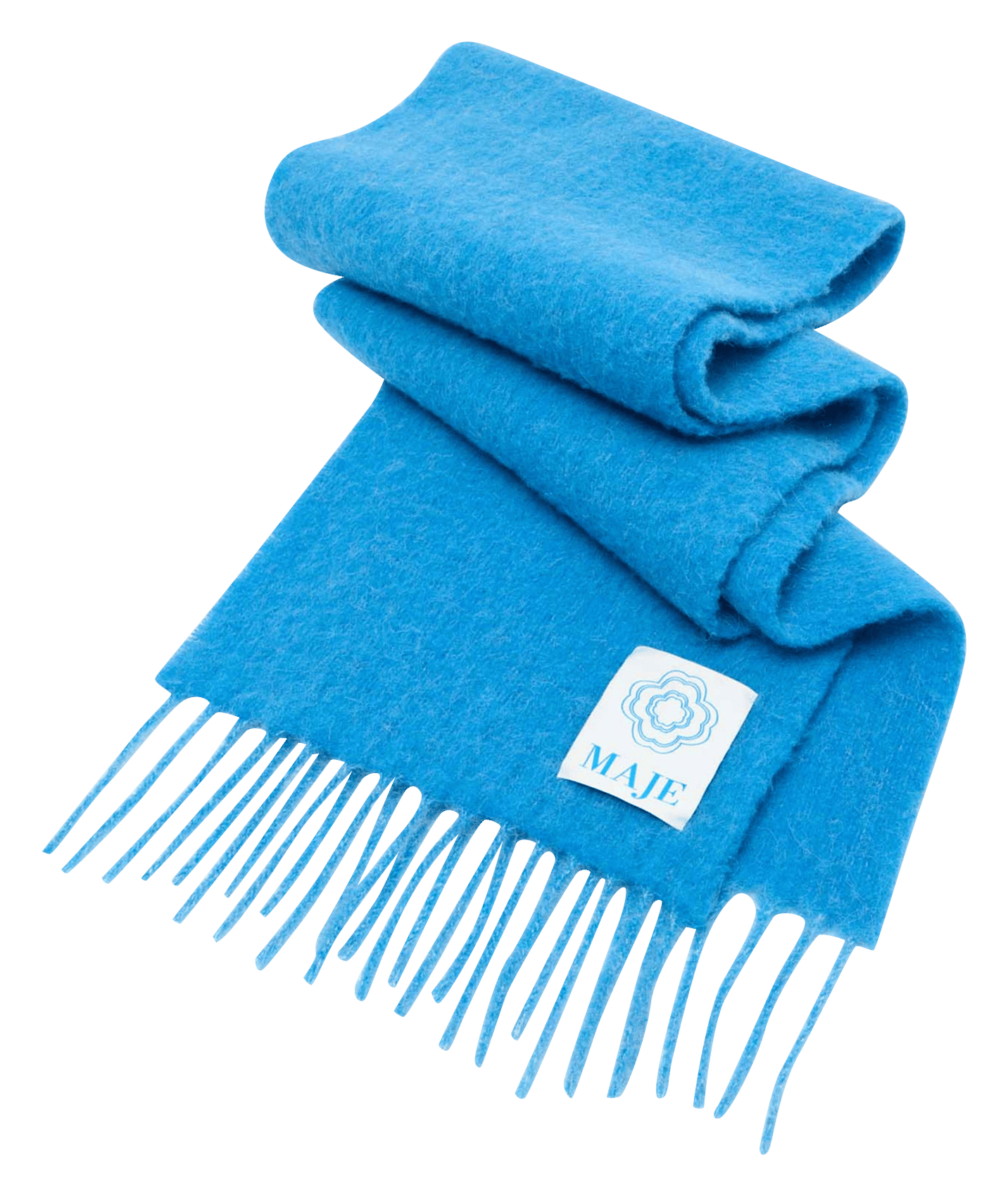 Echarpe en laine mélangée MAJE Bleu