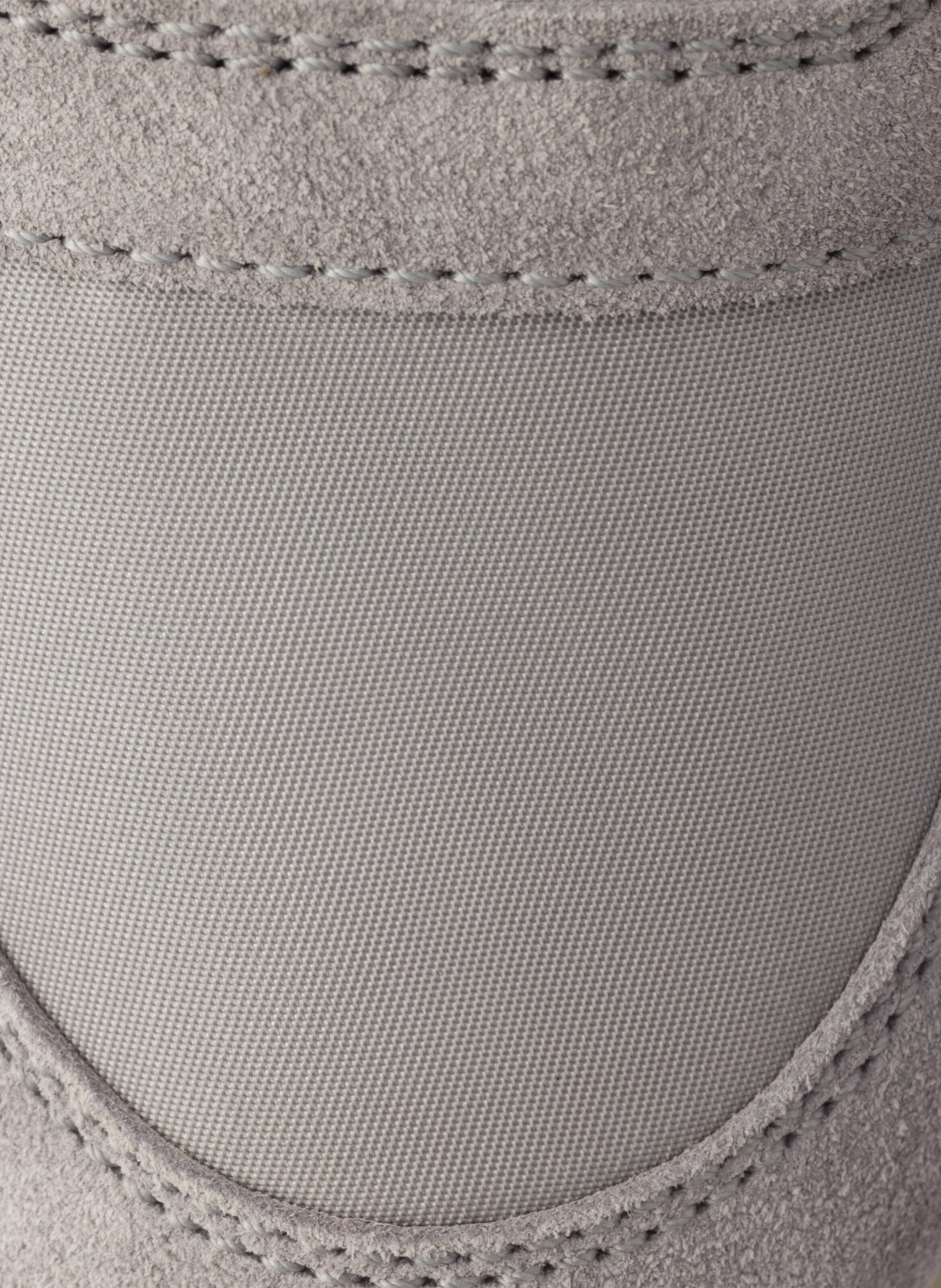 Baskets downtown bold en re-nylon et en daim PRADA Gris