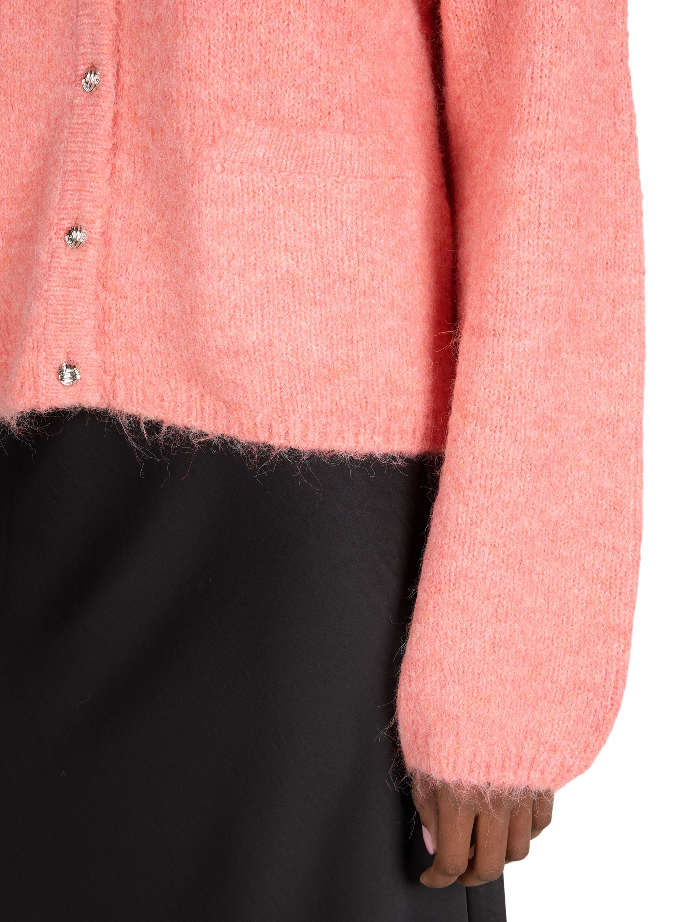 Cardigan knit Objsaggia OBJECT Pink