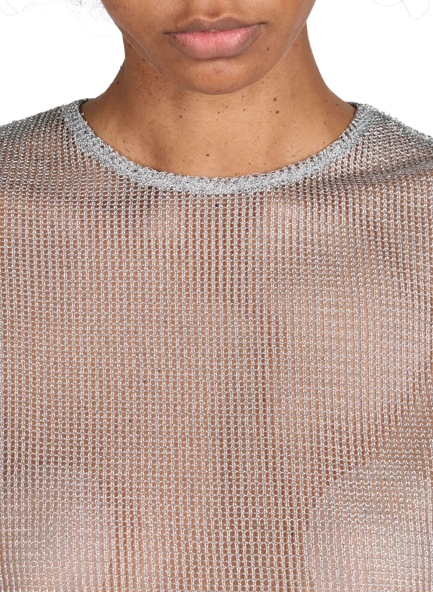 Openwork T-shirt  TIBI Silver