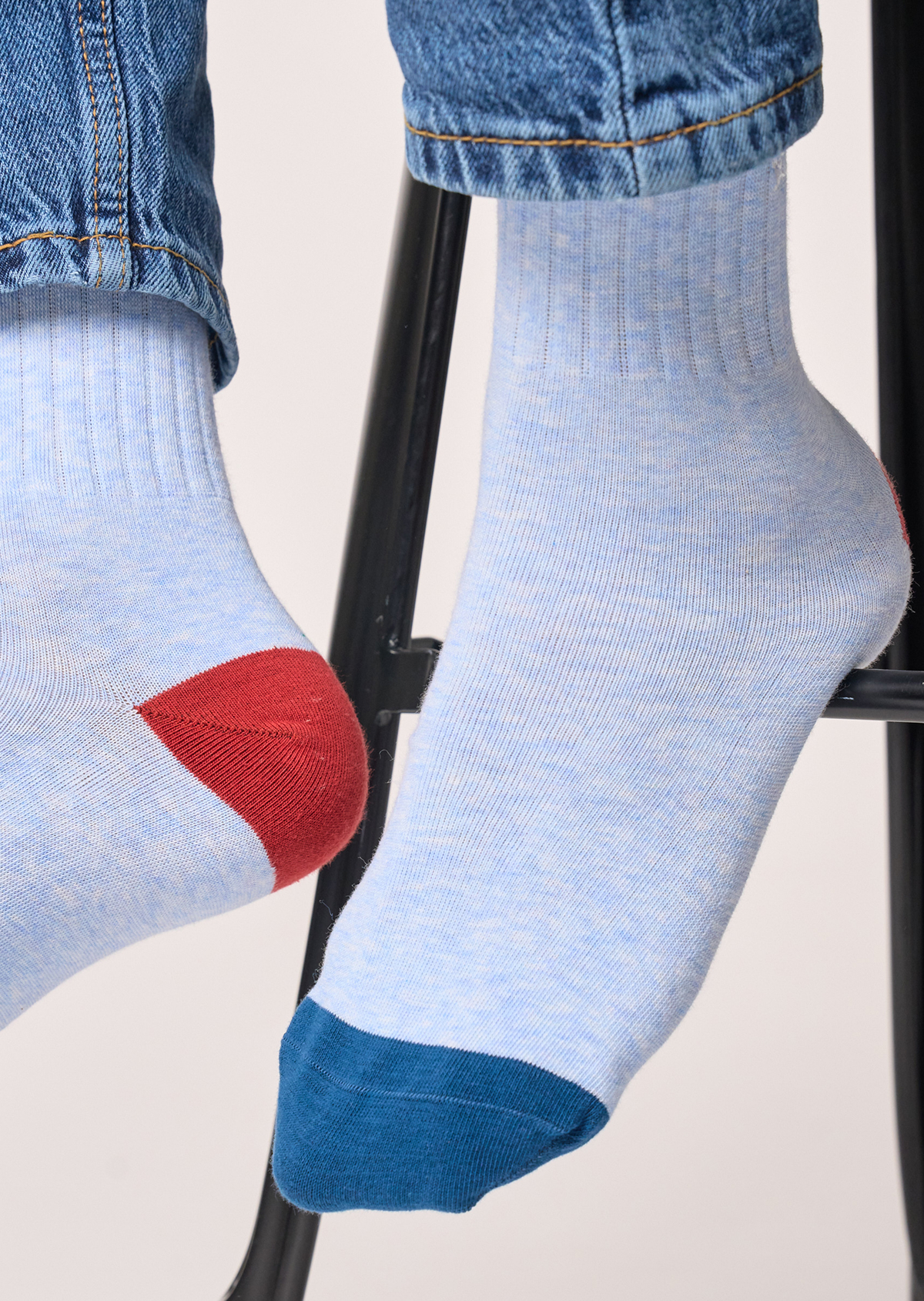 Chaussettes en coton peigné retro BILLYBELT Bleu