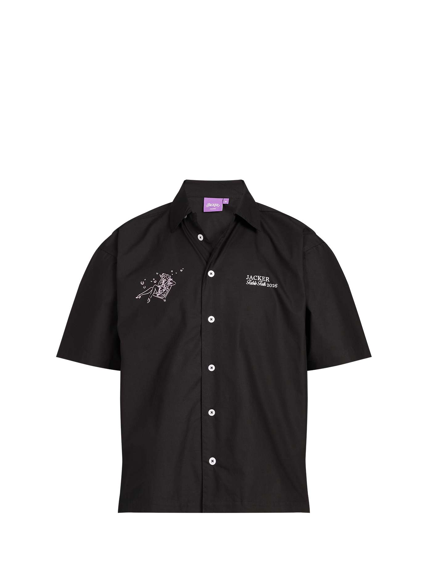 Grace patterned cotton shirt JACKER. Black