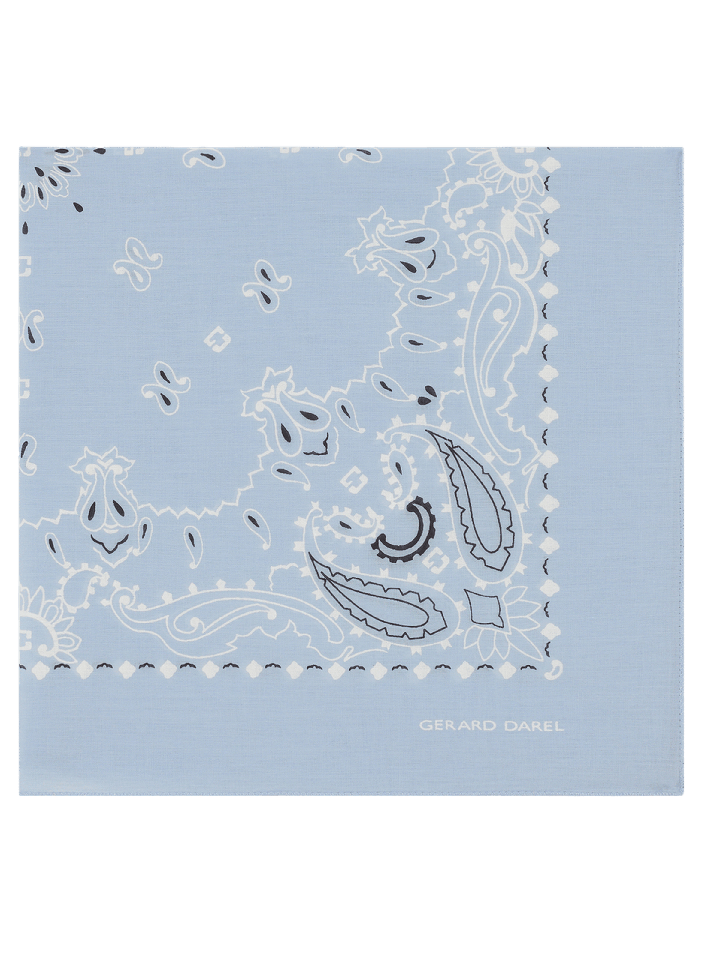 Carré imprimé en coton - dayana GERARD DAREL Bleu