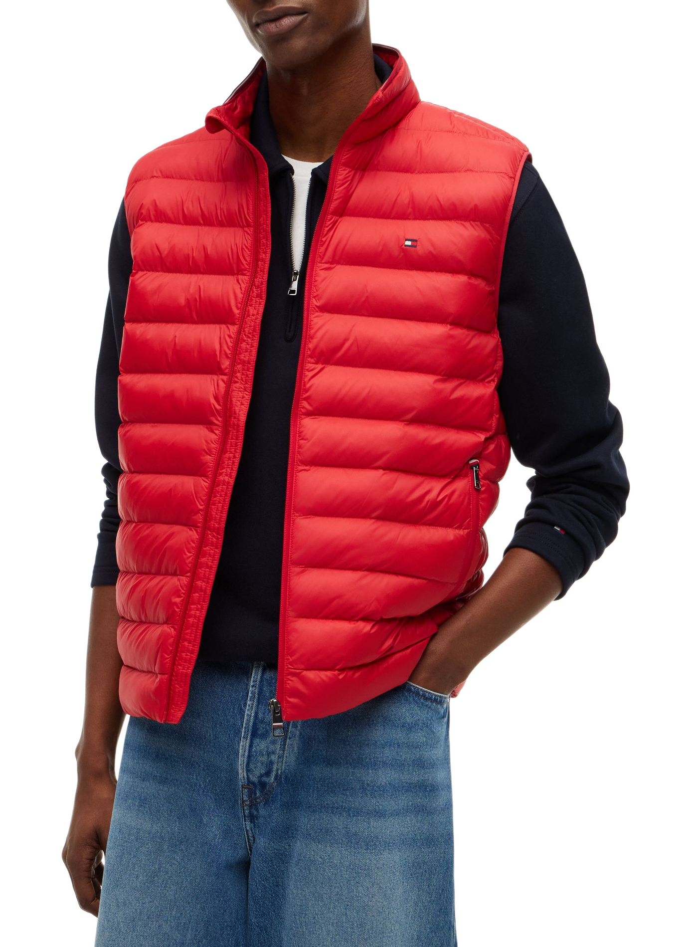 Compressibele waterafstotende bodywarmer TOMMY HILFIGER Rood
