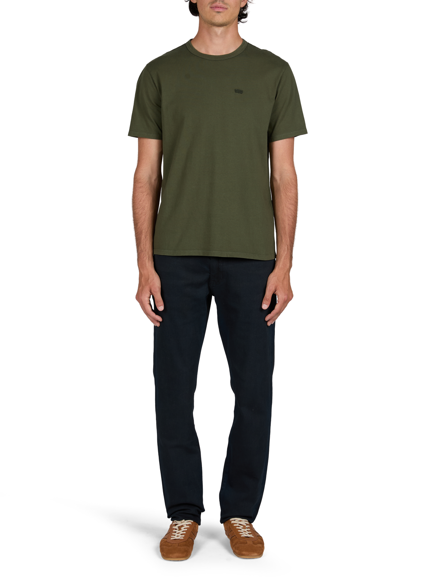 Round neck cotton t-shirt LEVI'S Green