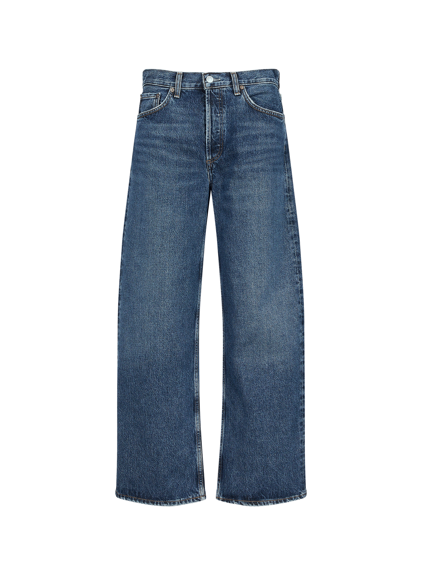 Jeans large Arc en coton AGOLDE Bleu