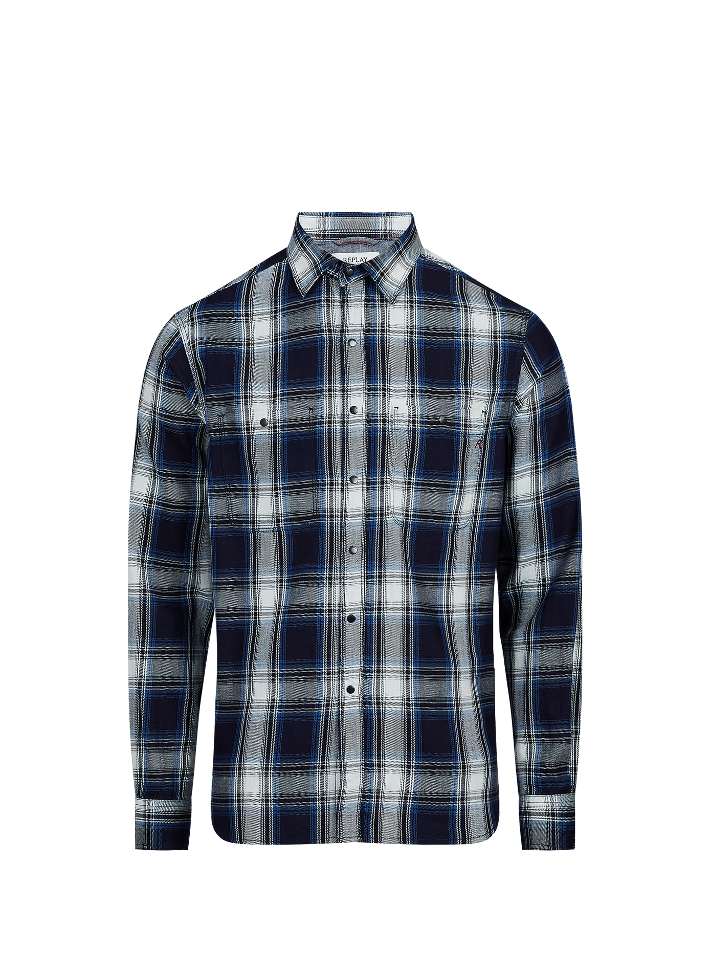 Checked shirt REPLAY Blue