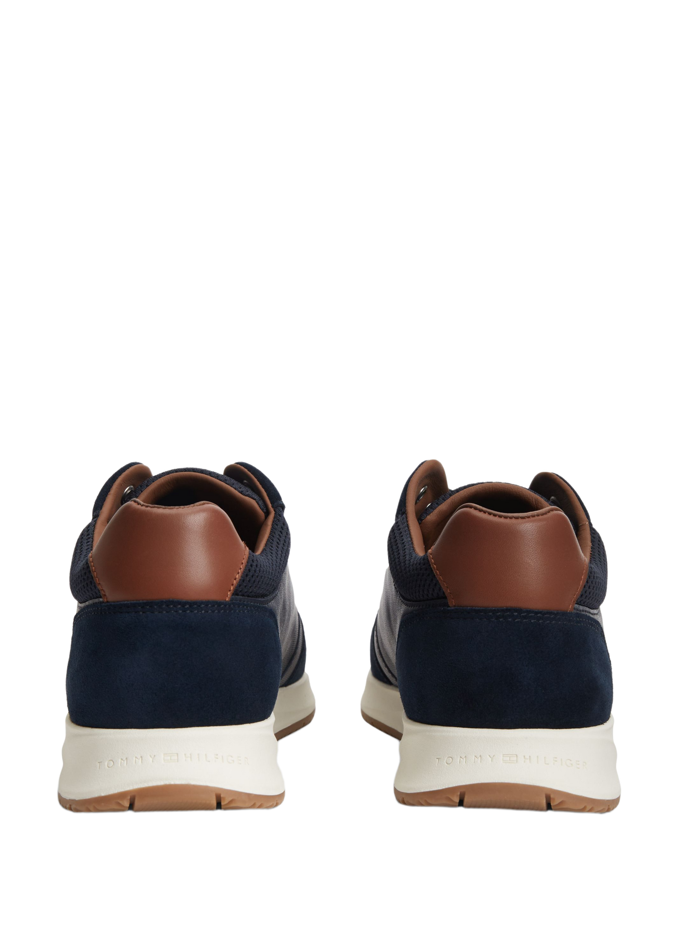 Low-top leather sneakers TOMMY HILFIGER Blue